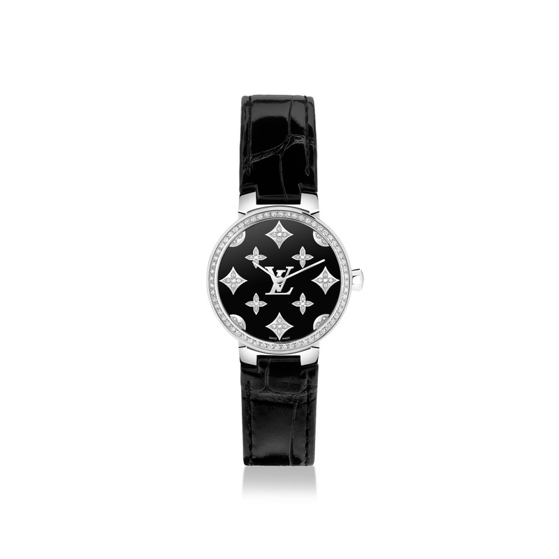 Tambour Slim Monogram Dentelle Black 28MM 1