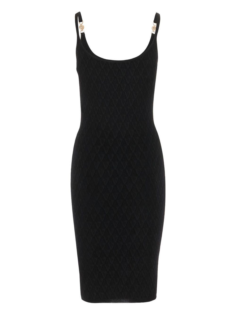 embellished-strap midi dress - 2