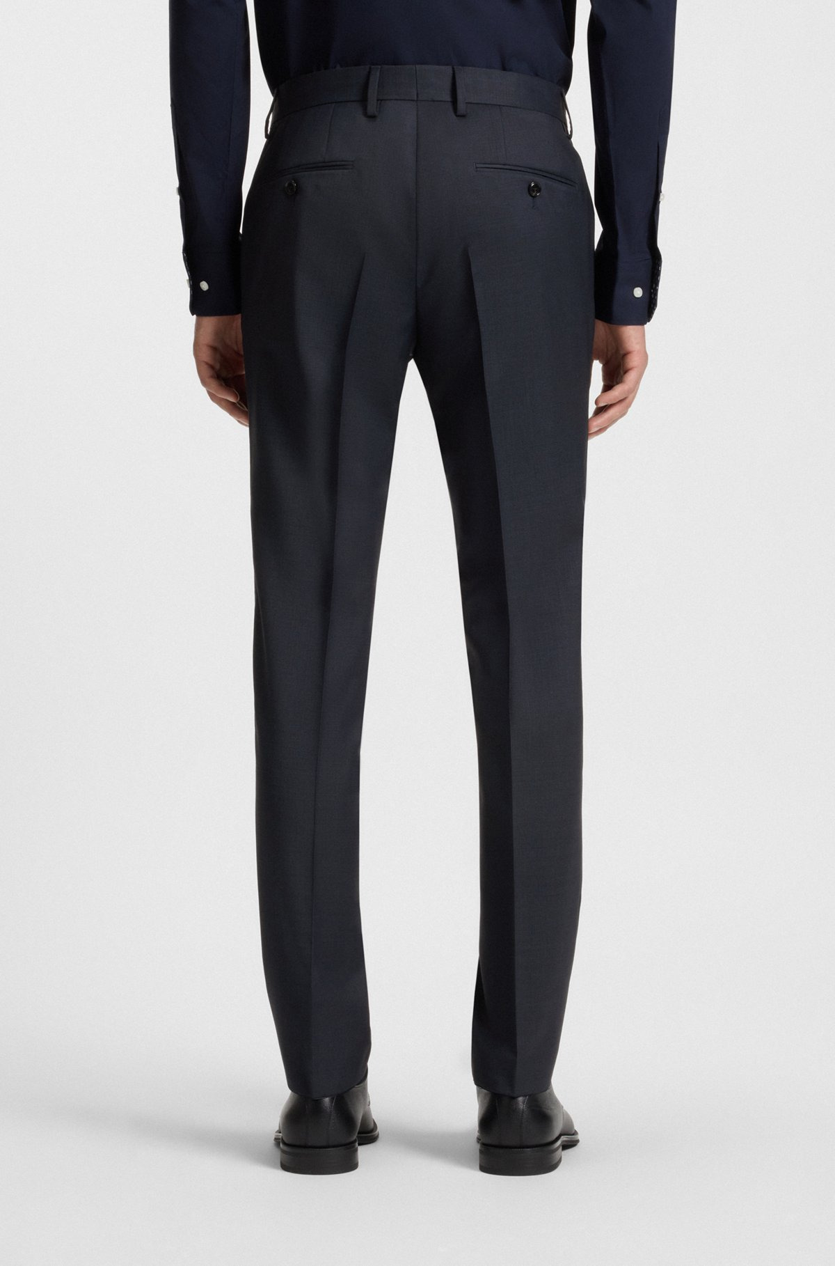 TWO-PIECE SLIM-FIT SUIT IN MICRO-PATTERNED WOOL - 7