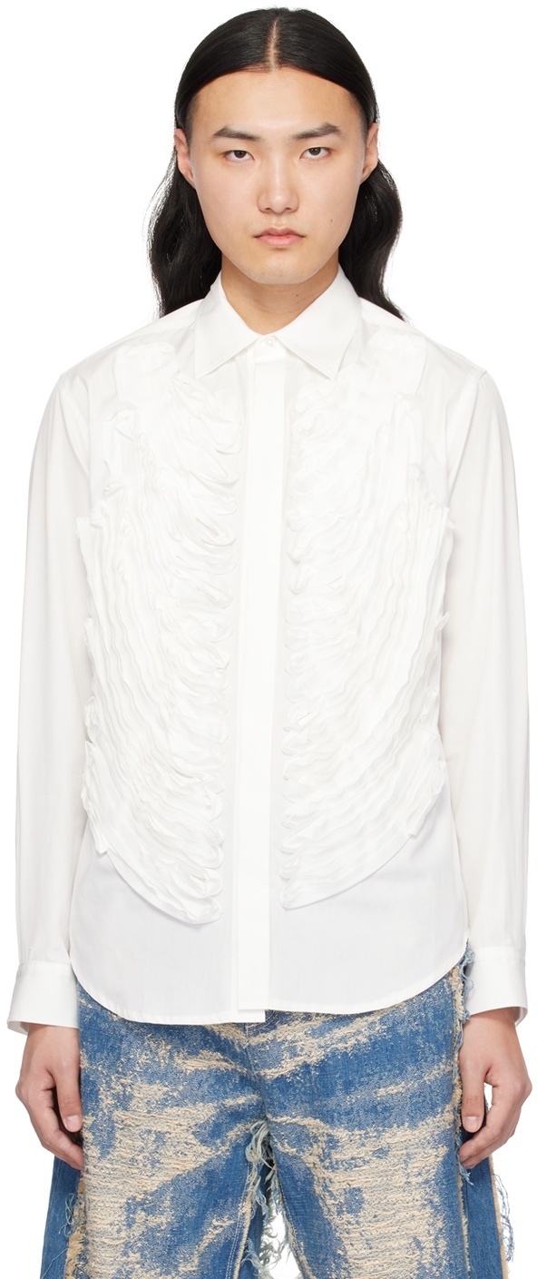 White Frill Shirt - 1