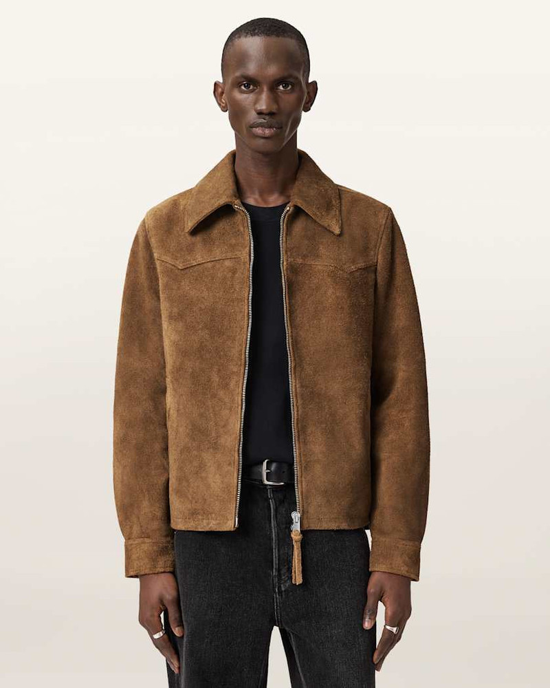 ALLSAINTS DELLCOT SUEDE JACKET outlook