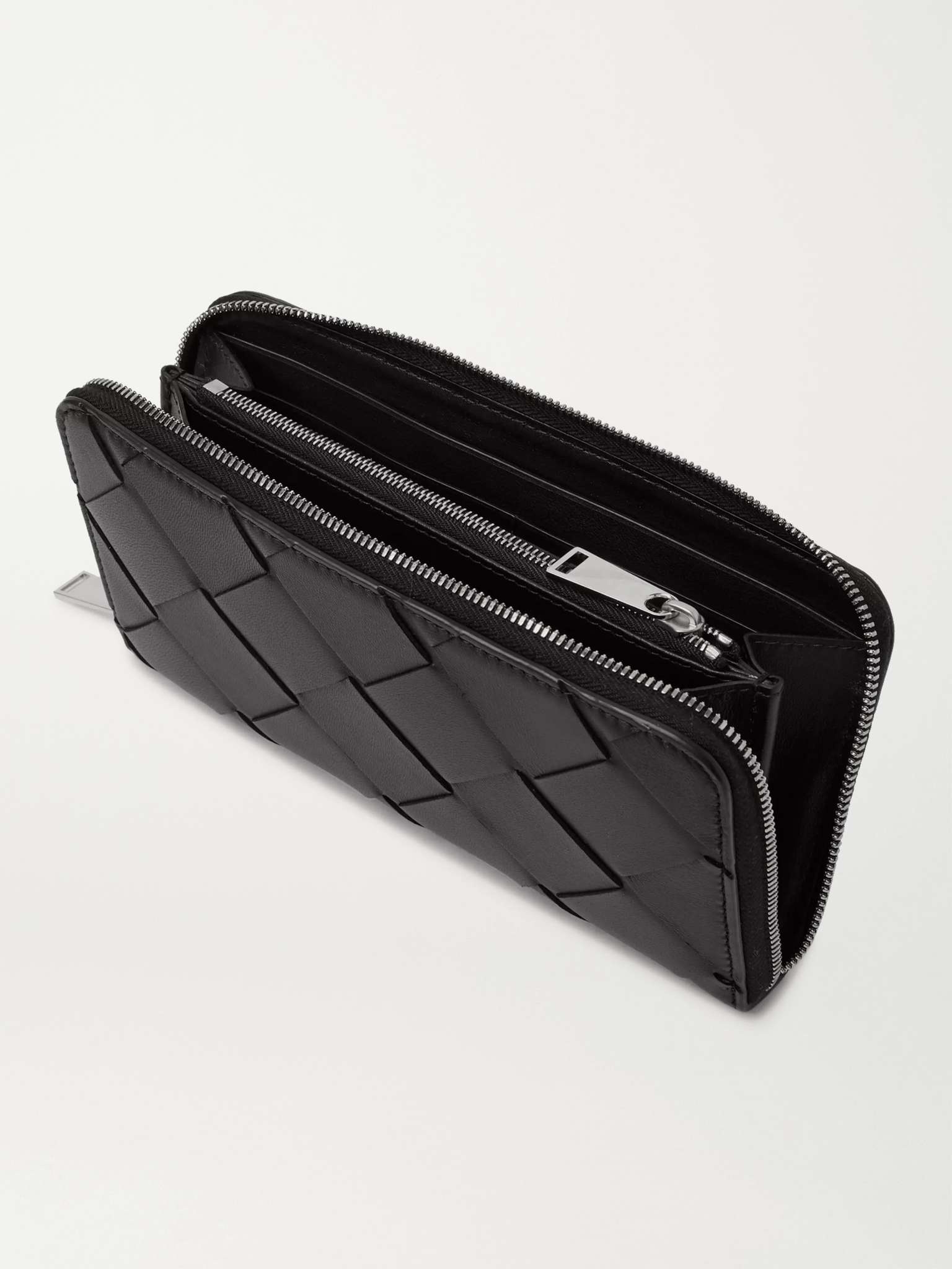 Intrecciato Leather Zip-Around Wallet - 2