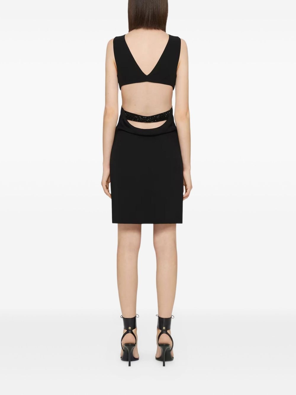 crepe mini dress - 3