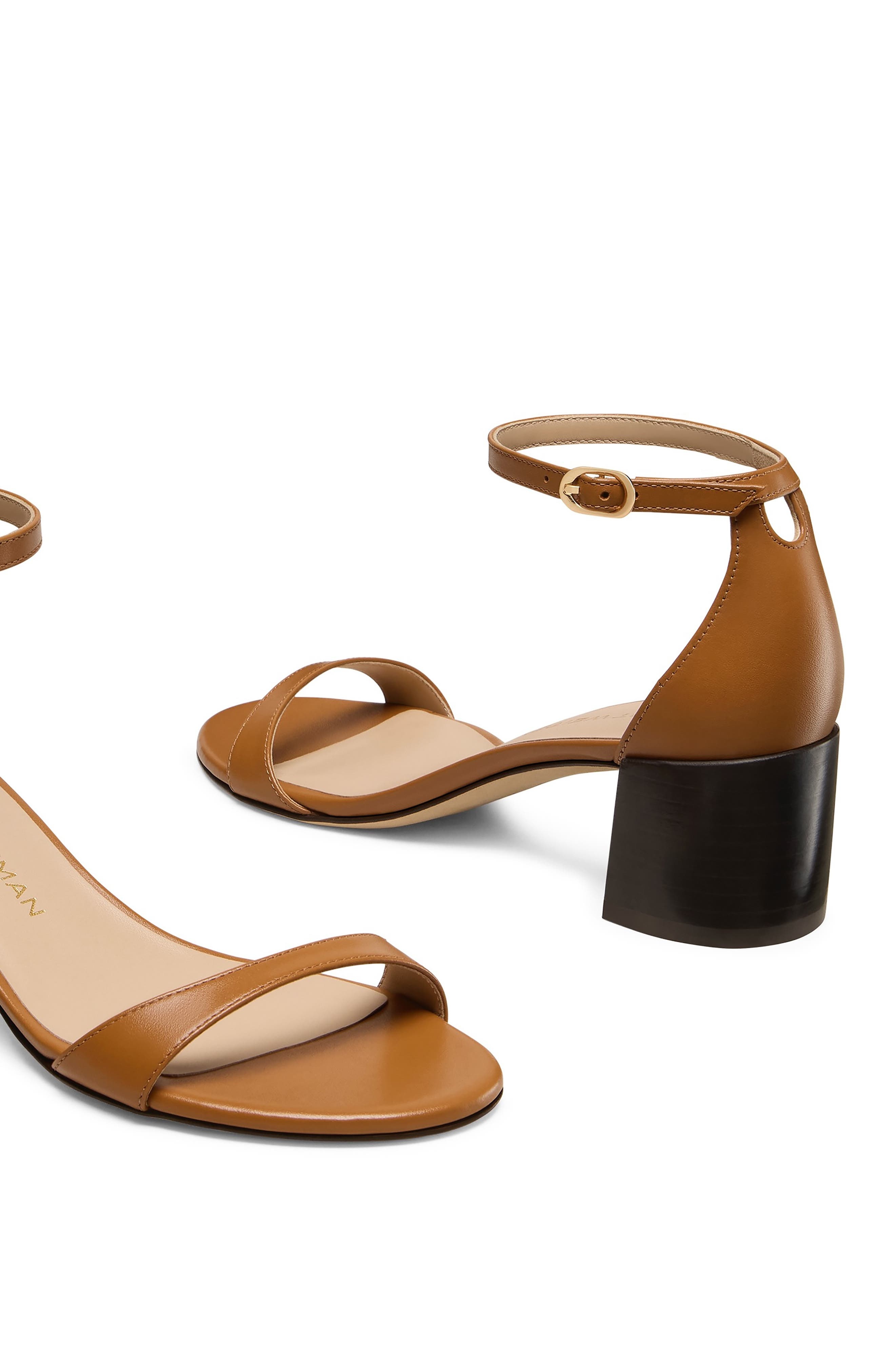 Stuart Weitzman Nudist Block Heel Sandal in Macchiato/Dark Brown at Nordstrom - 4