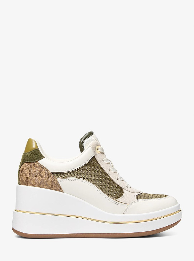 Emmy Mixed-Media Wedge Trainer 1