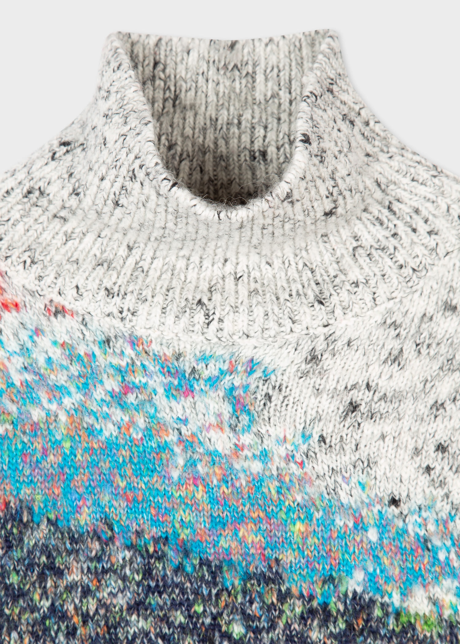 Funnel Neck Oversized Sweater - 2