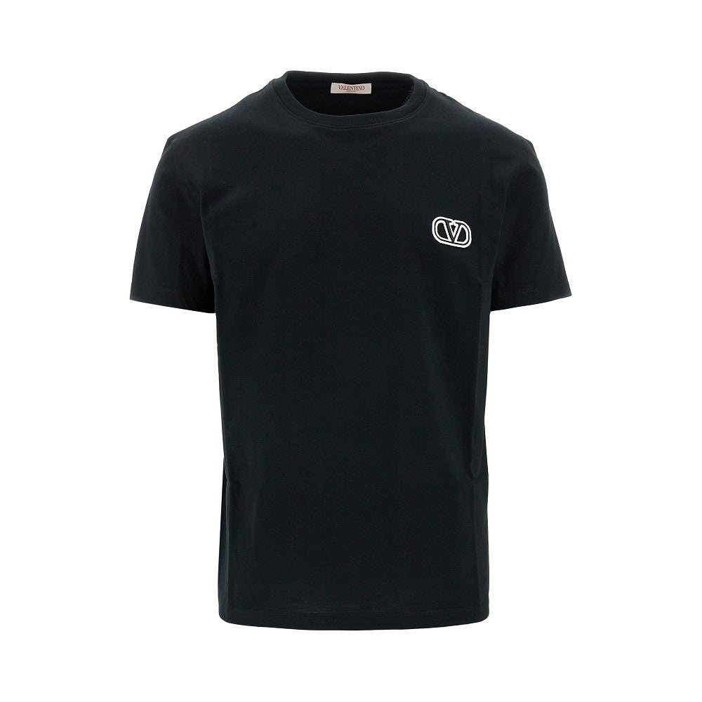 VLOGO SIGNATURE PATCH COTTON T-SHIRT - 1