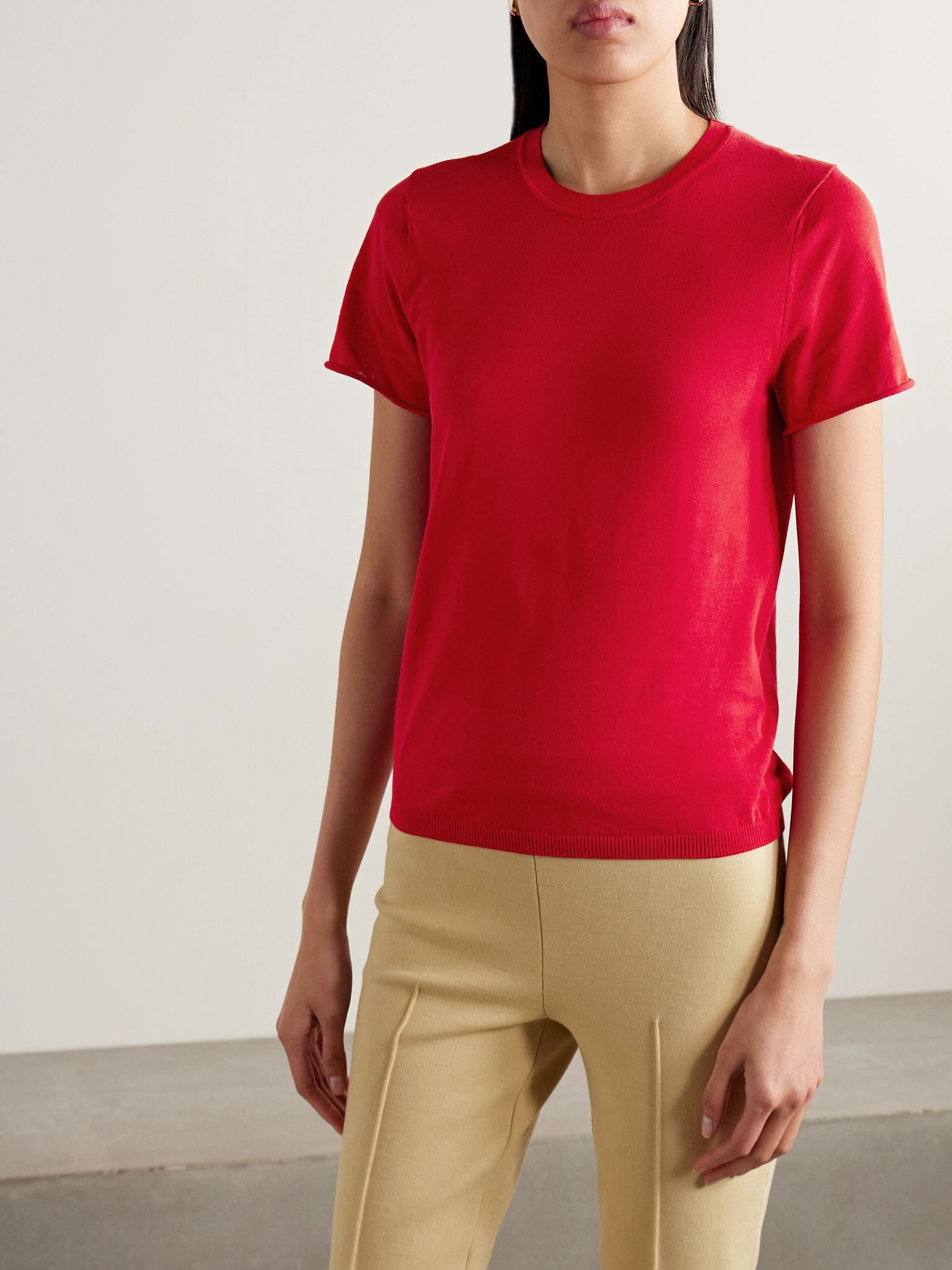 Owen cotton T-shirt Red - 3