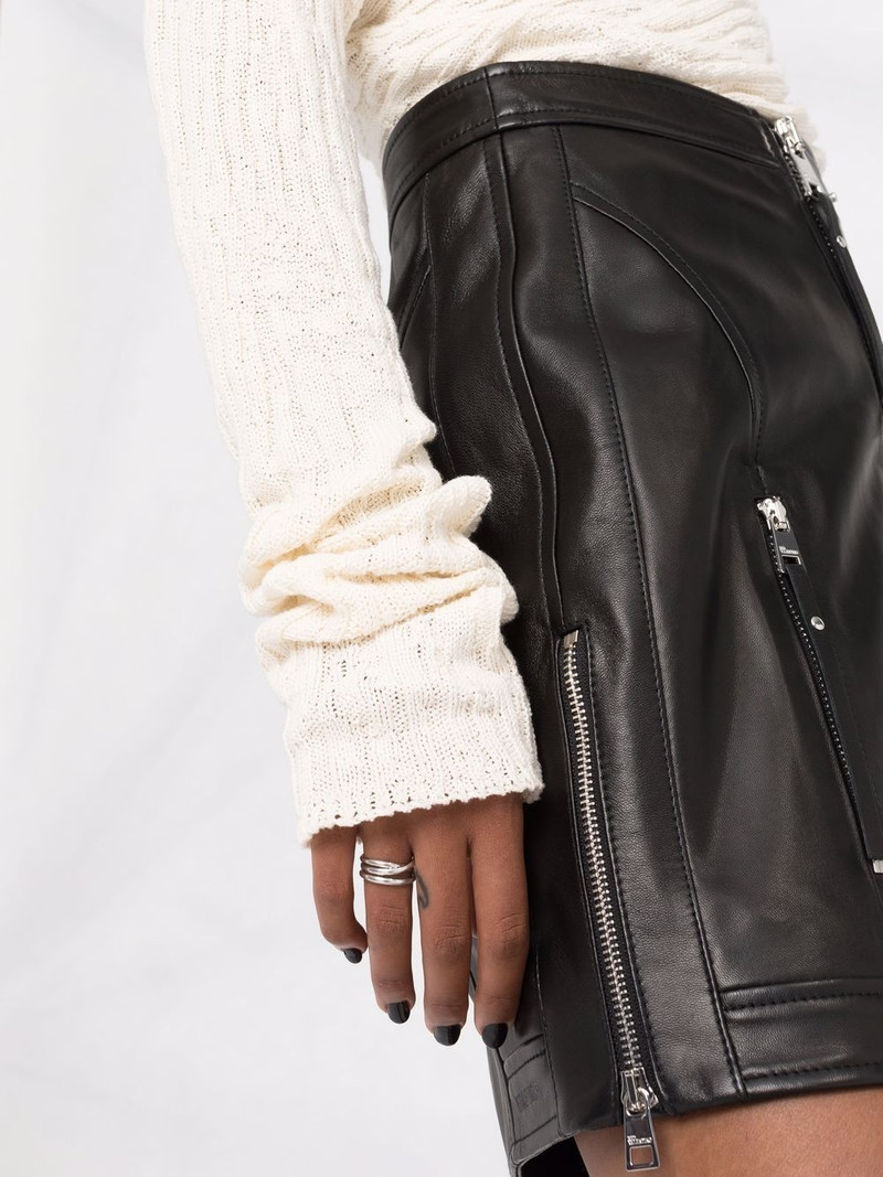 zip-up biker skirt 3