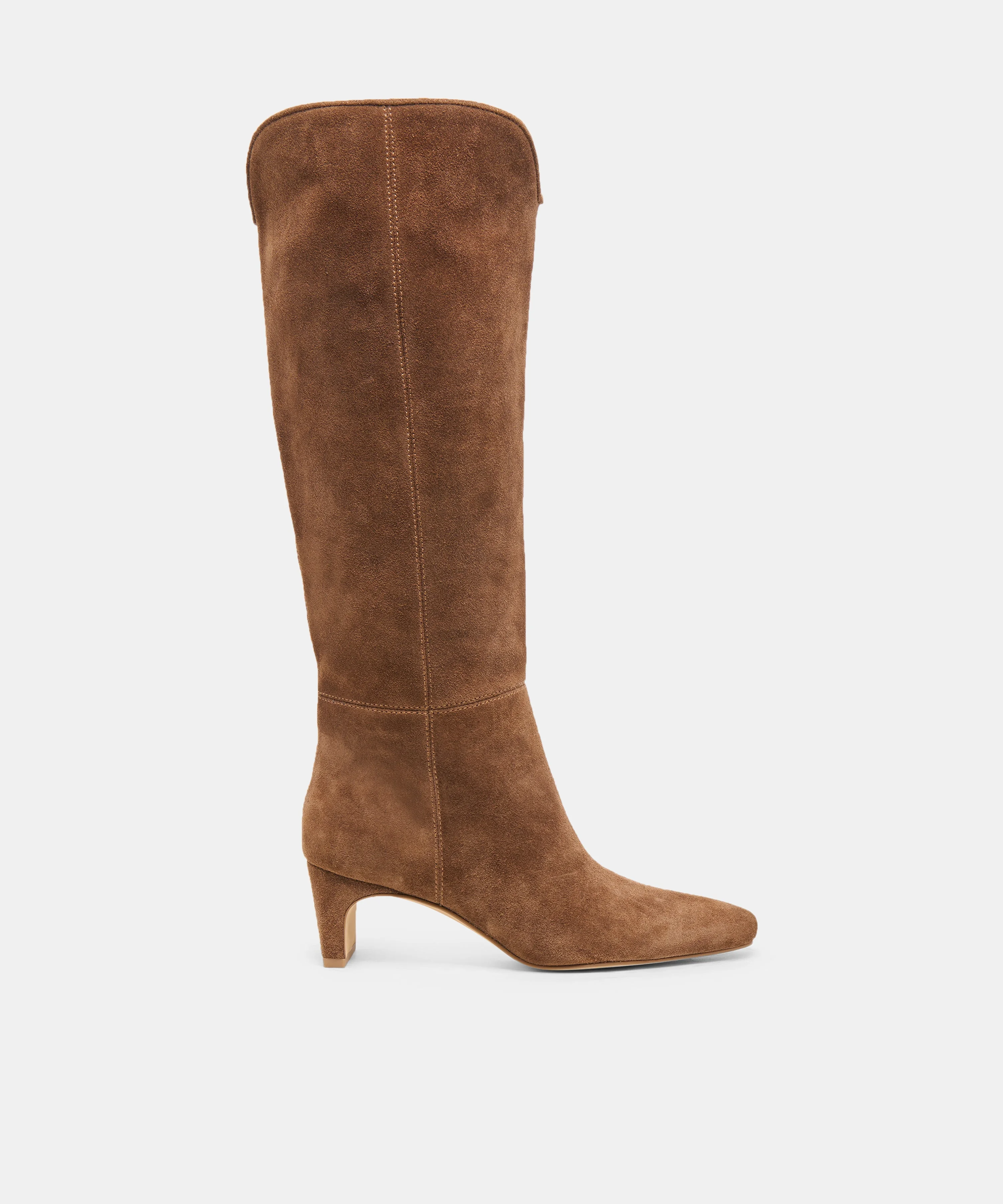 BRION WIDE CALF BOOTS COCOA SUEDE - 1