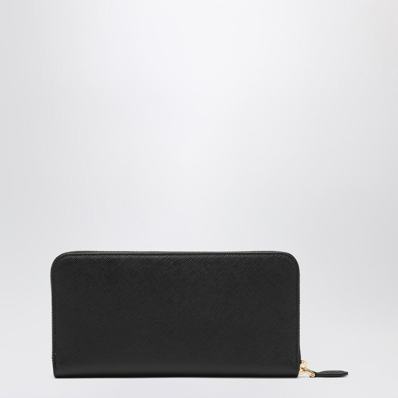 Prada Black Saffiano Zip-Around Wallet Women - 2