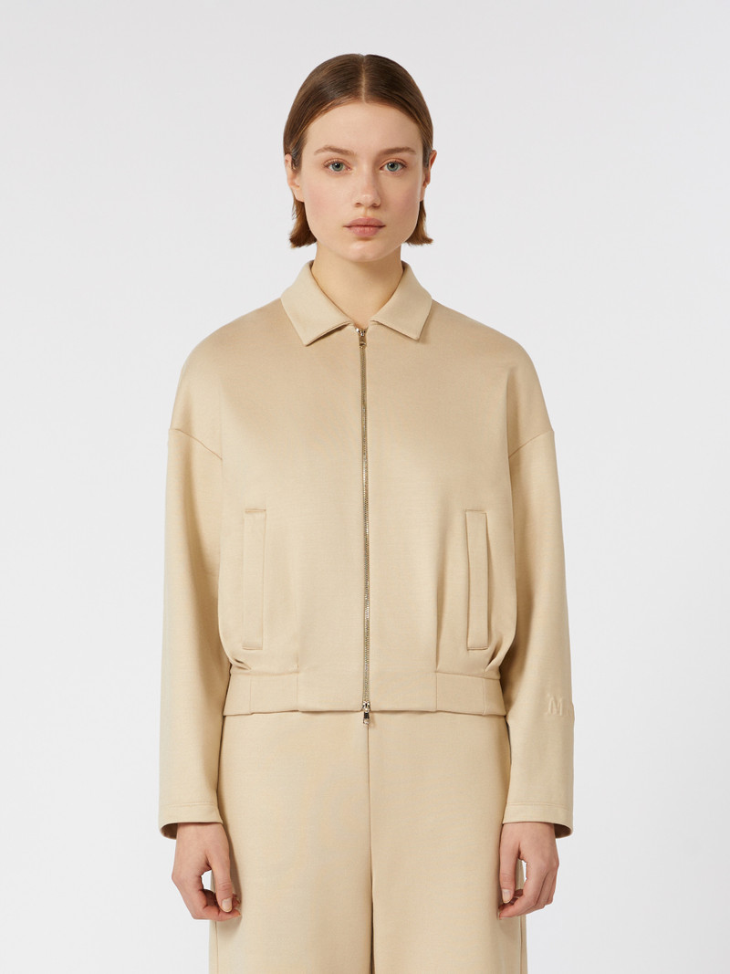 ARGENTA Silk and cotton cropped sweatshirt 3