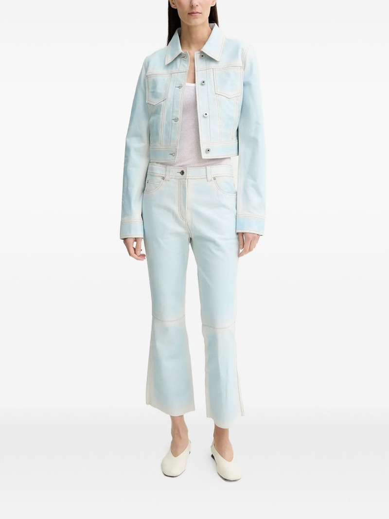 STAND STUDIO Michaela belt-loop leather trousers outlook