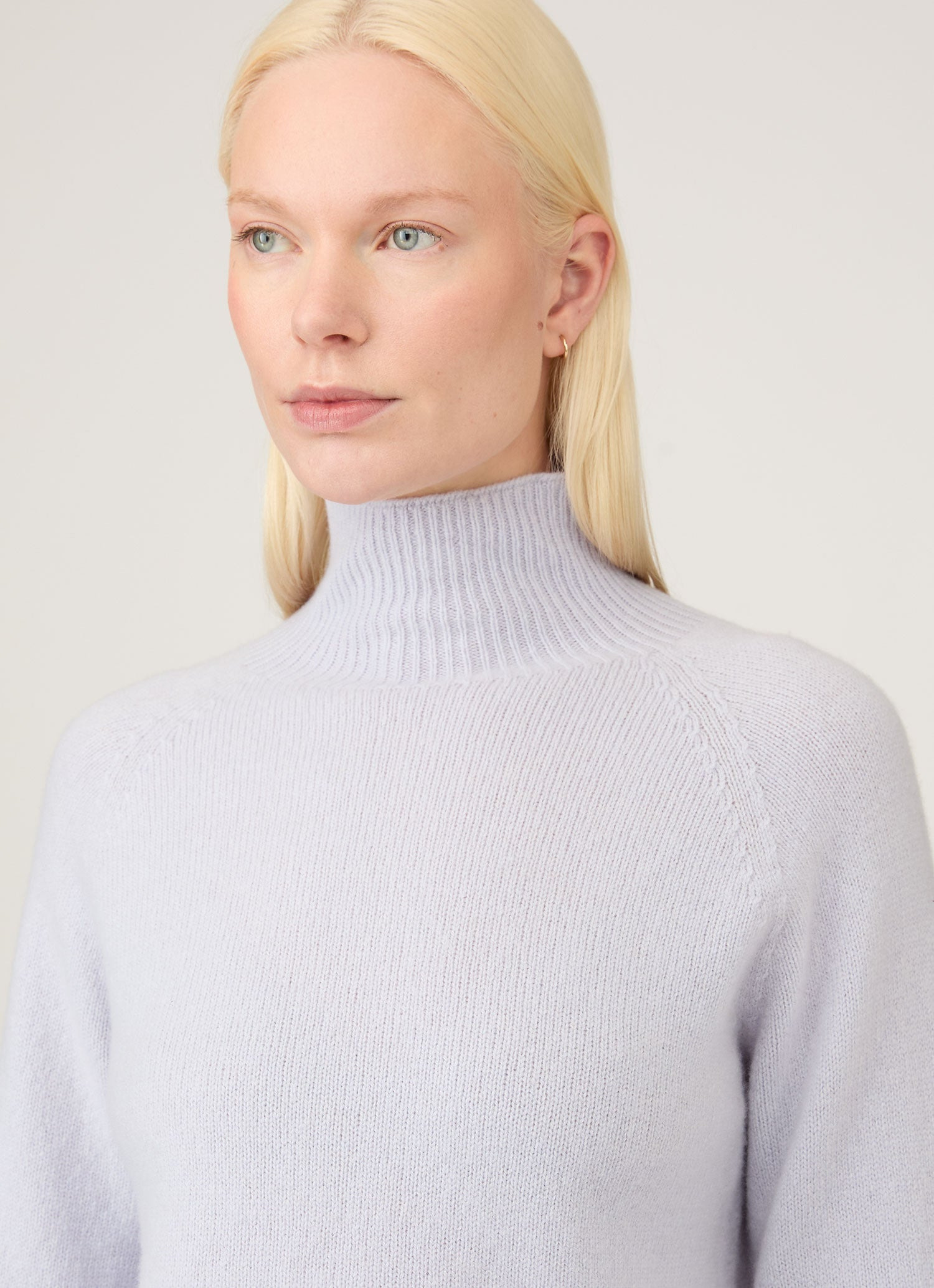 Lambswool Funnel Neck Jumper - 4