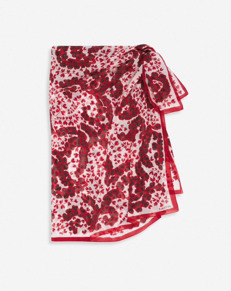 Lanvin LANVIN ÉTÉ COTTON PAREO WITH A RATEAU PRINT outlook