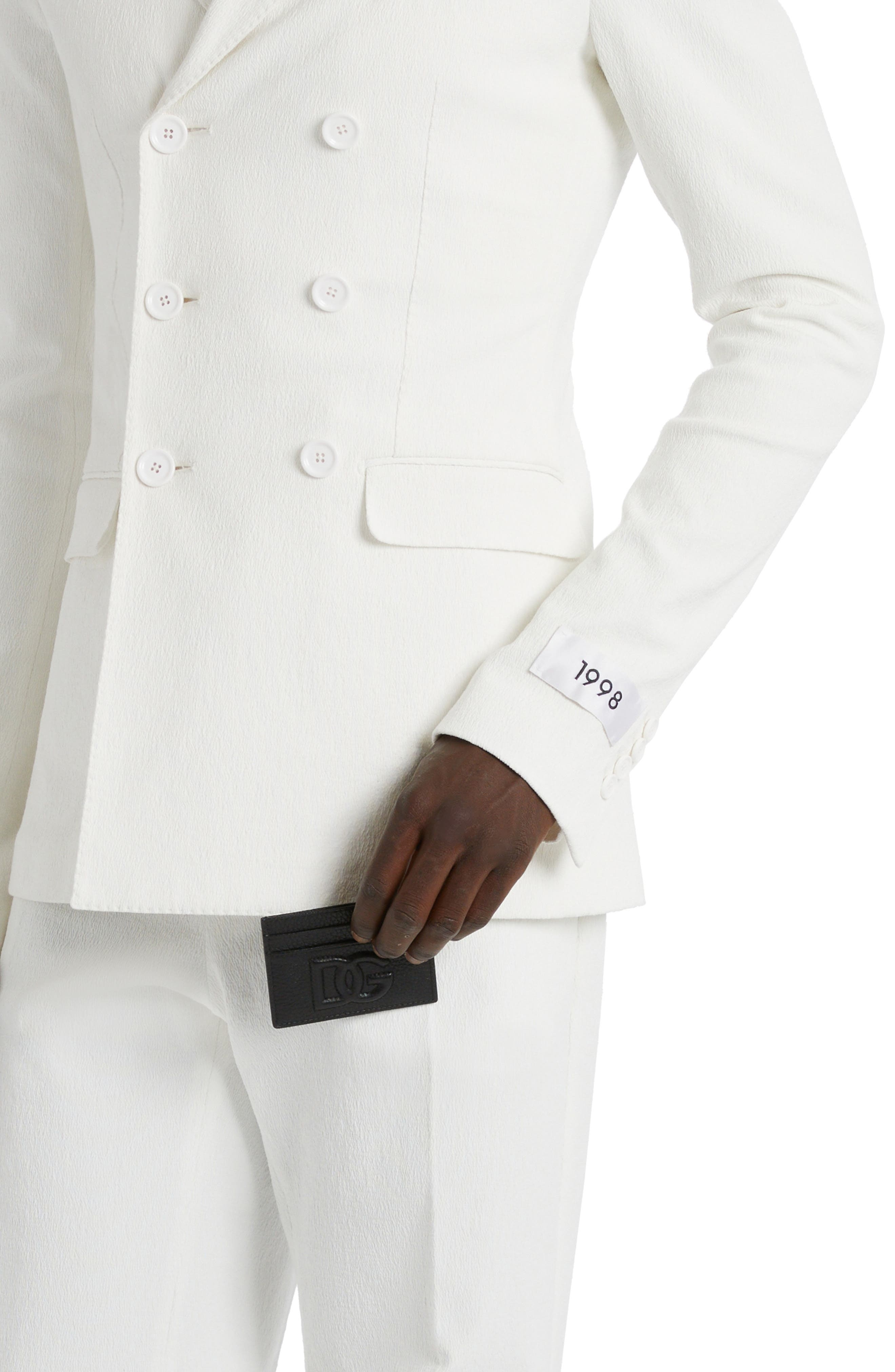 DG Puffy Logo Leather Card Case - 3