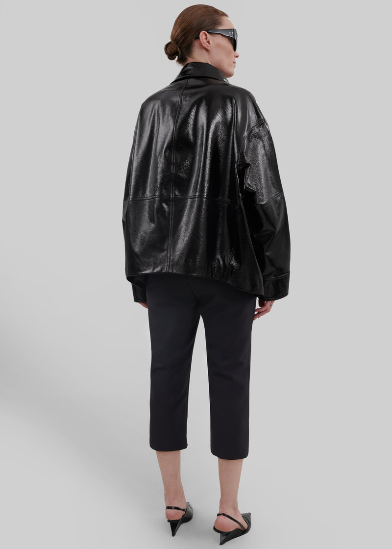 Arbor Crackled Faux Leather Jacket - Black 10