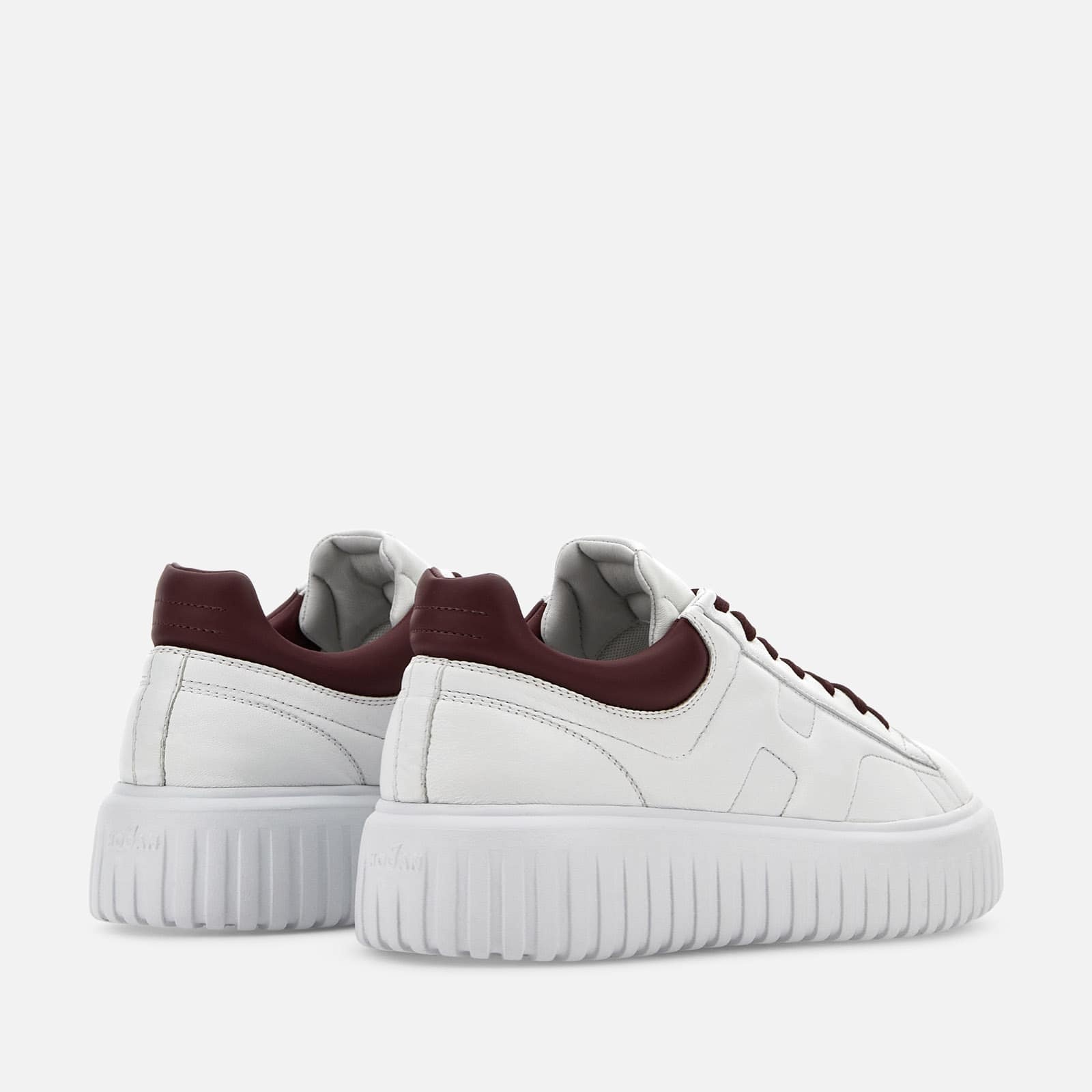 Sneakers Hogan H-Stripes White Burgundy - 3