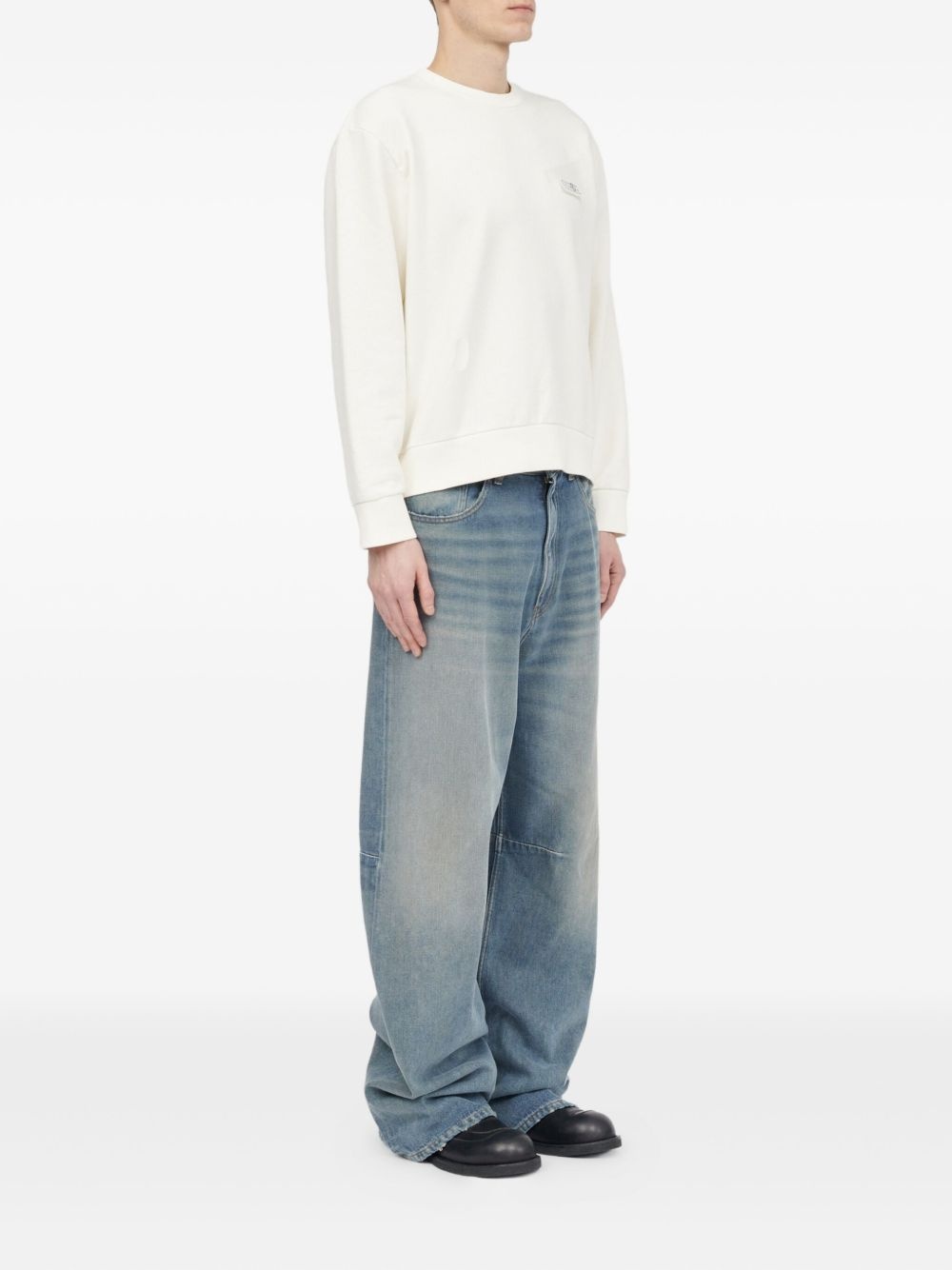 logo-patch sweatshirt - 3