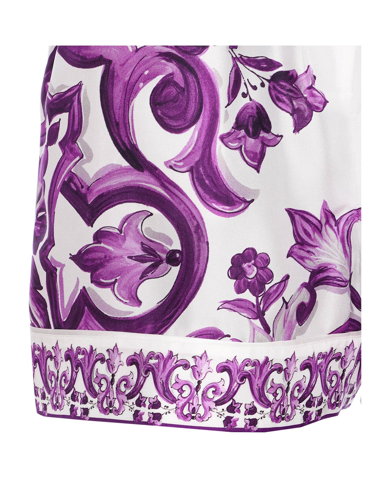 Majolica Print Shorts - 4