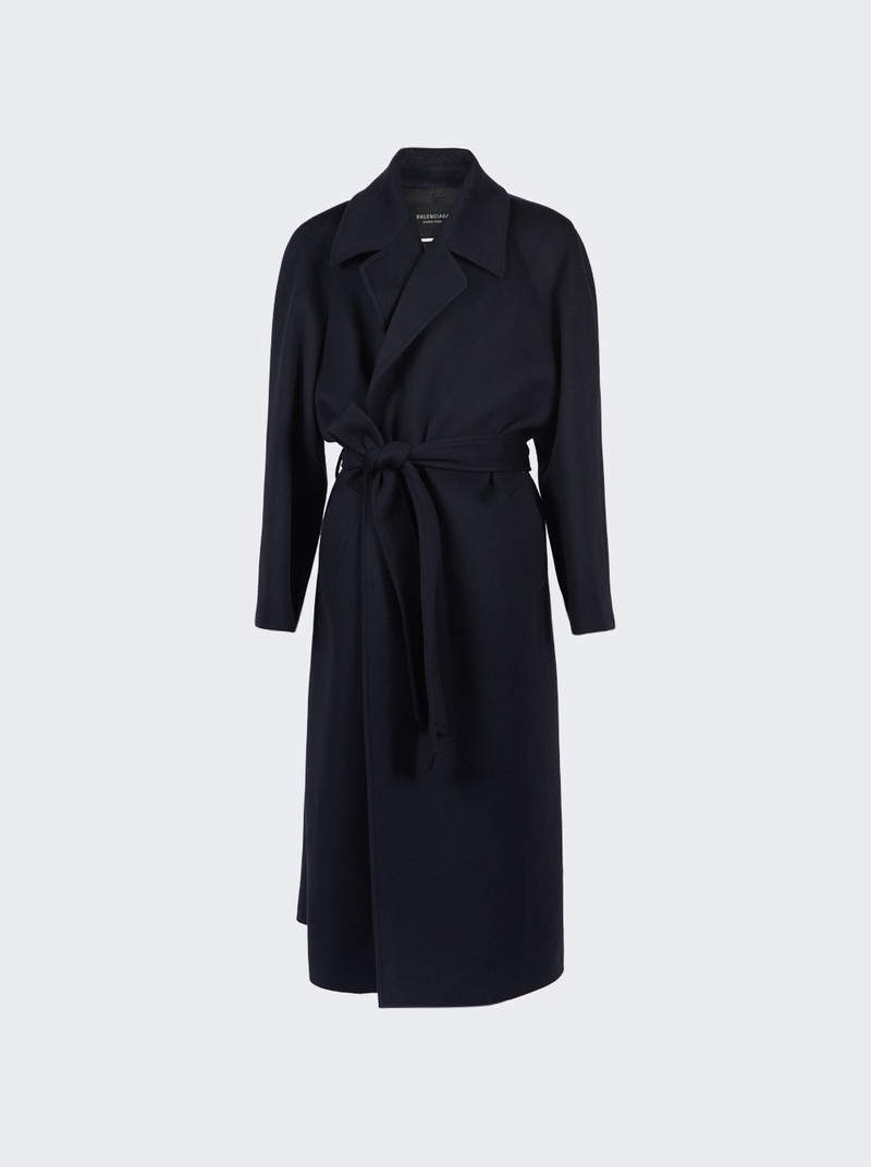 belted cashmere raglan coat - 1