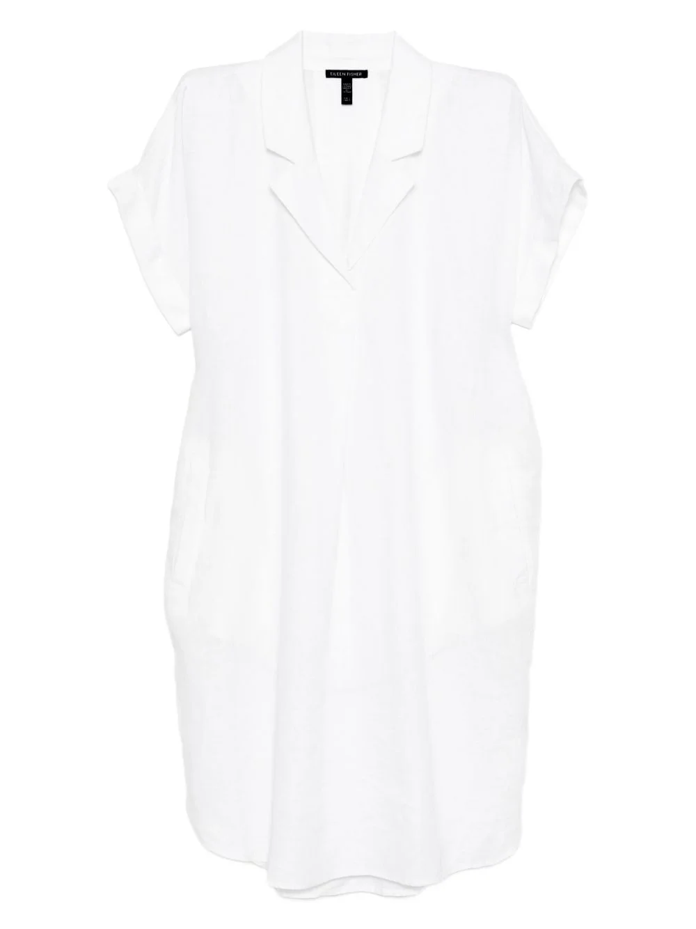 notched collar dress - 1