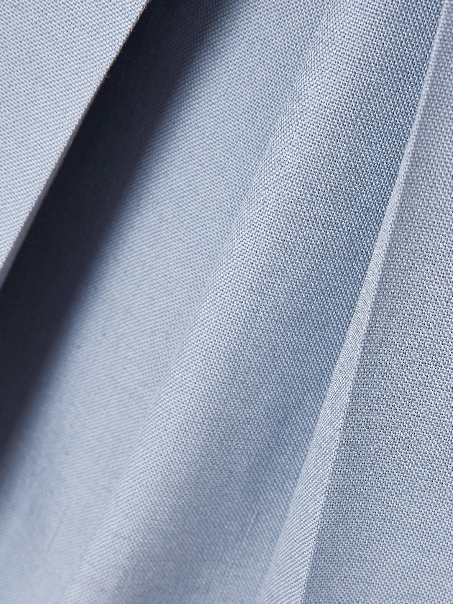 Layered canvas wide-leg pants Blue - 4