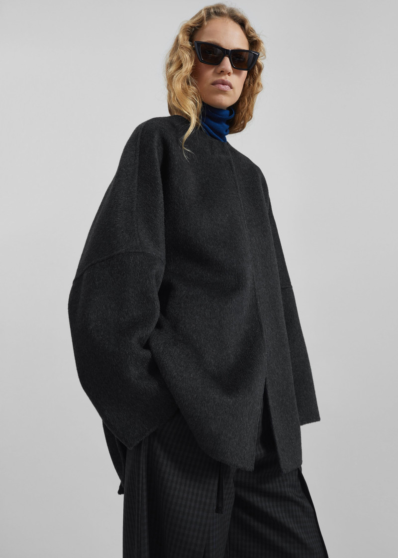 Altdorf Wool Coat - Charcoal 6