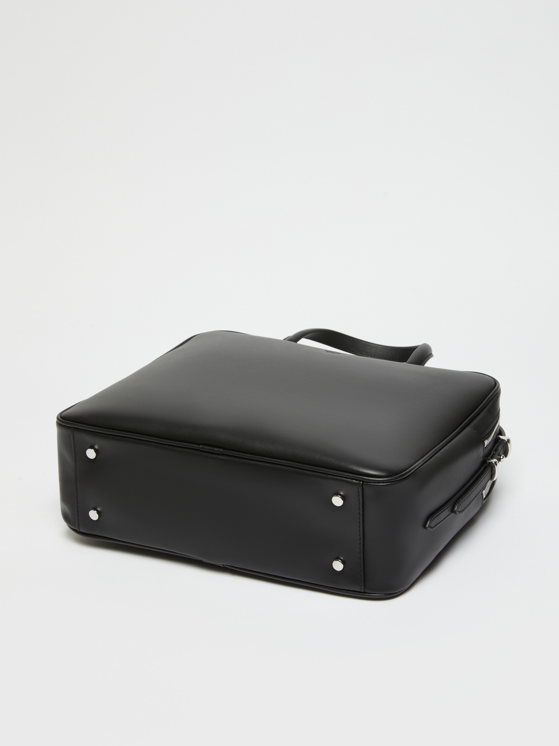 GIRONE Large leather box satchel - 5