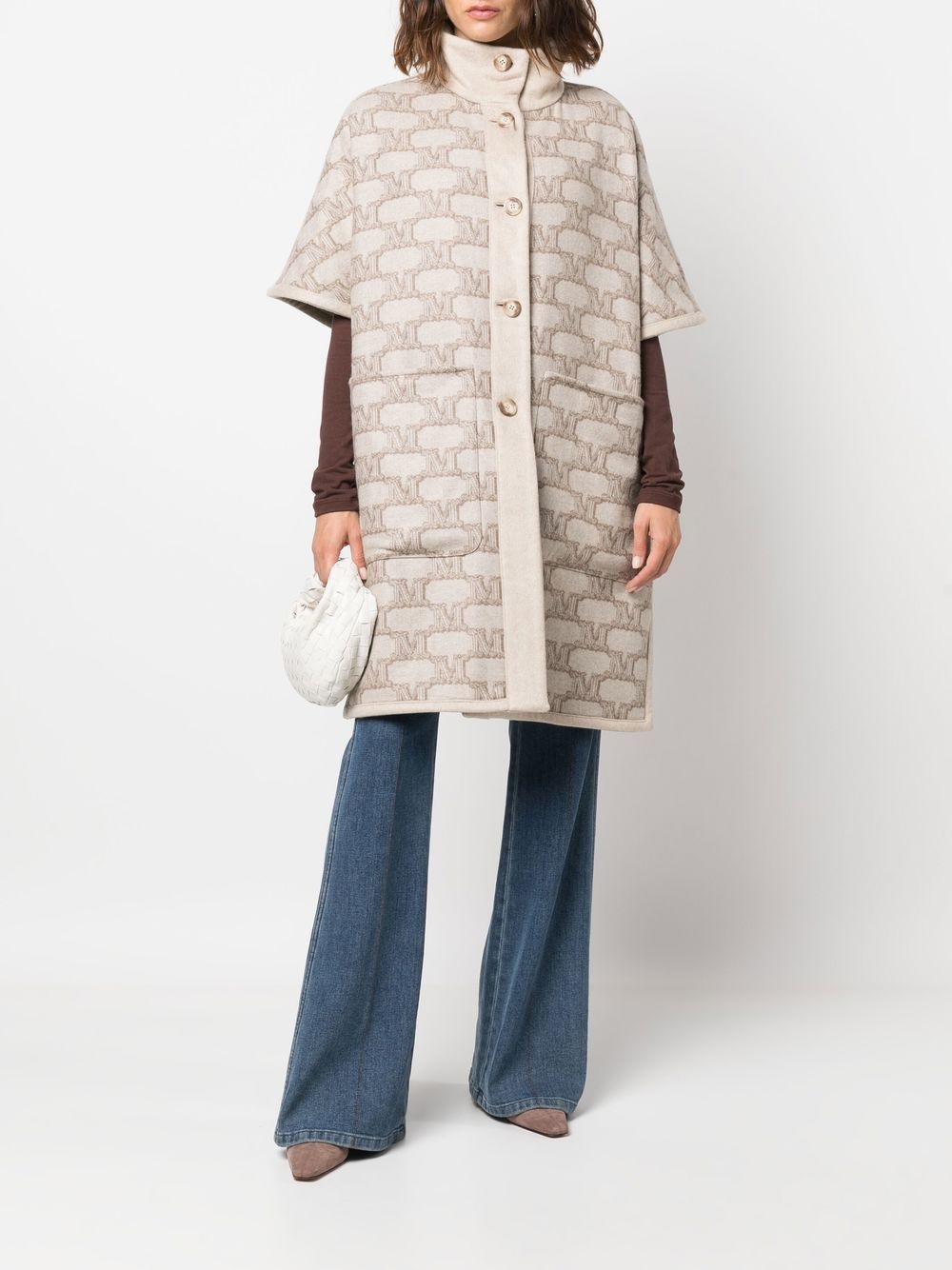 Enica reversible monogram-pattern coat - 6