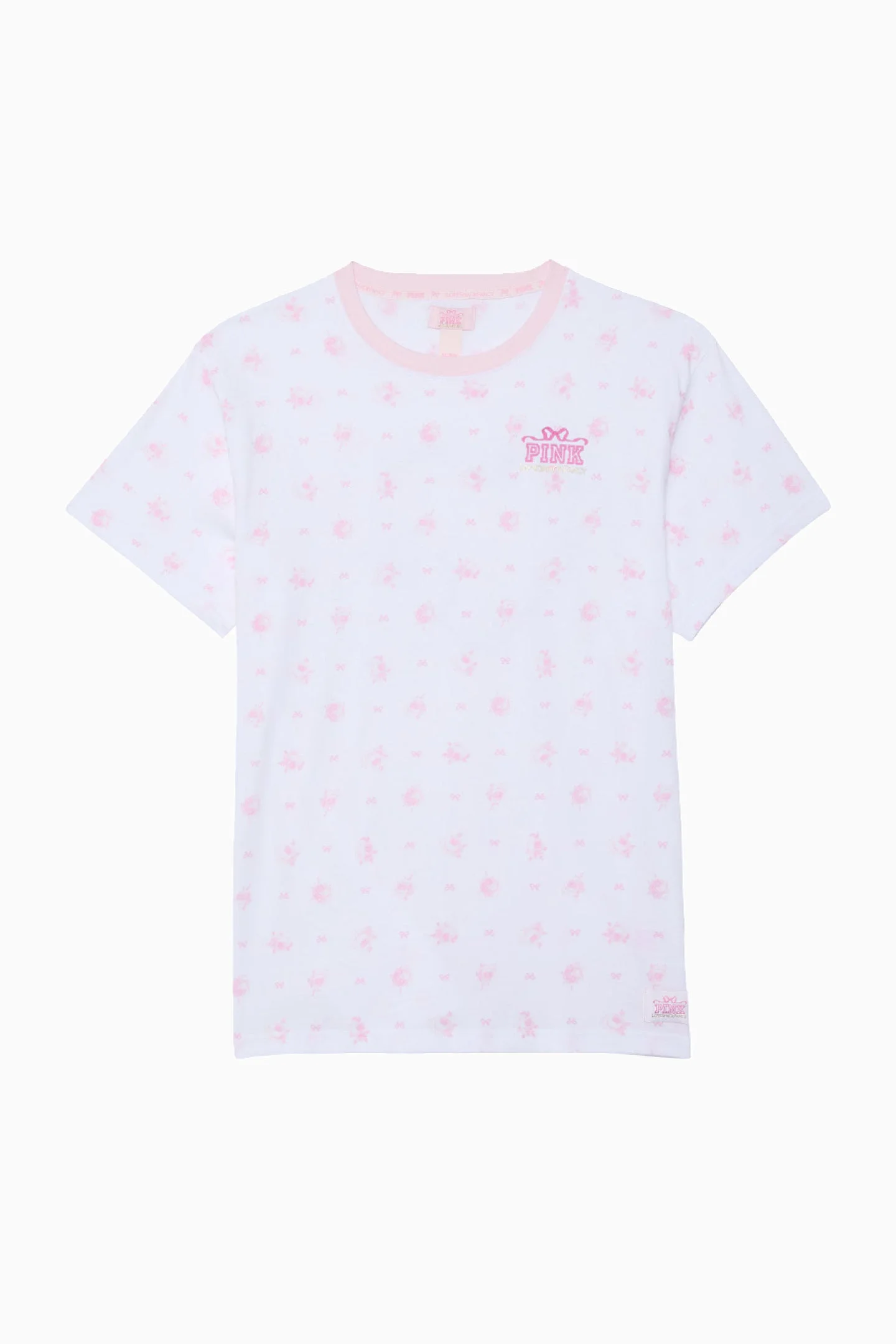 PINK x LoveShackFancy Campus Cotton Tee - 1