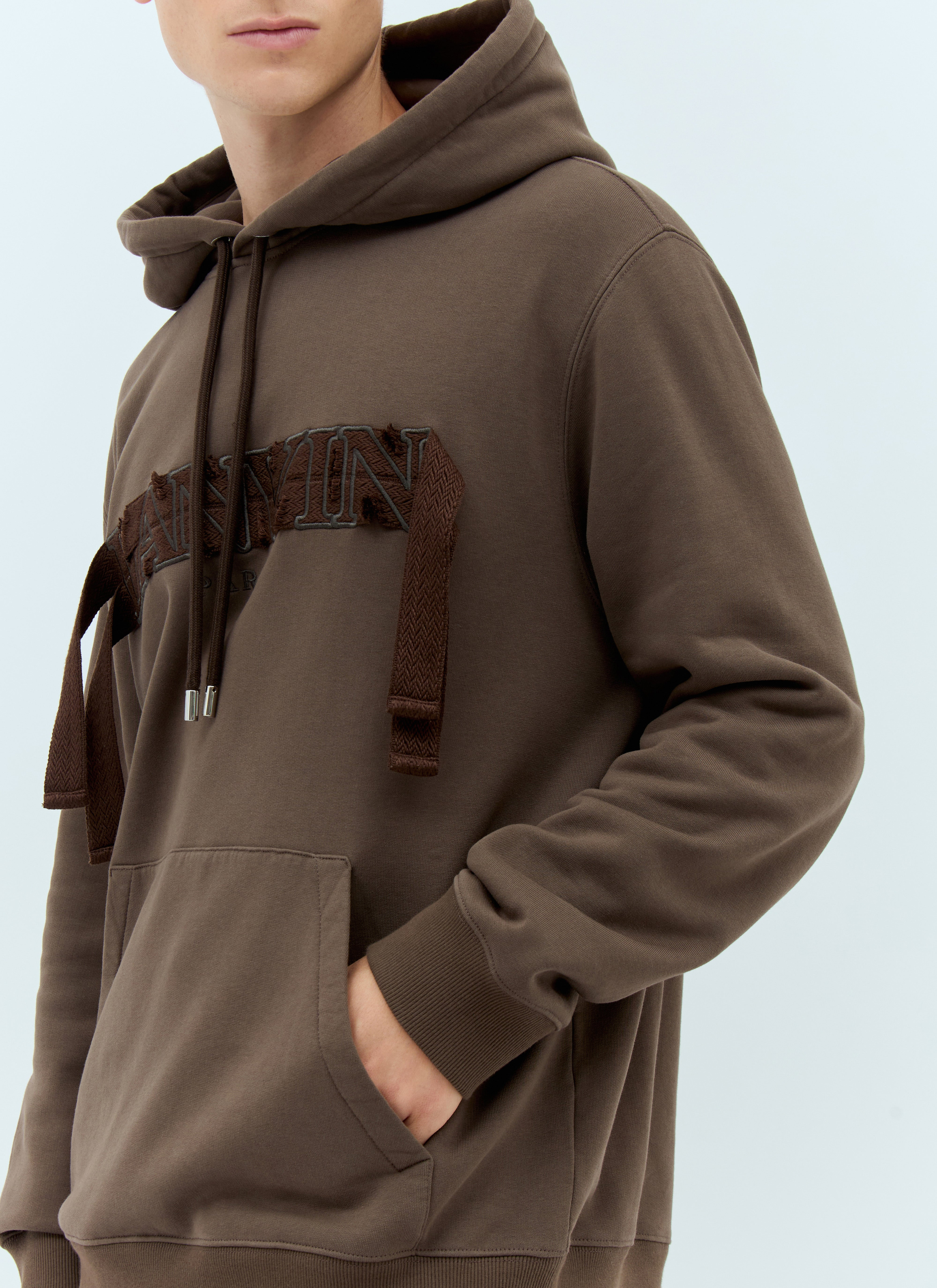 Lanvin Men Curb Hooded Sweatshirt - 5
