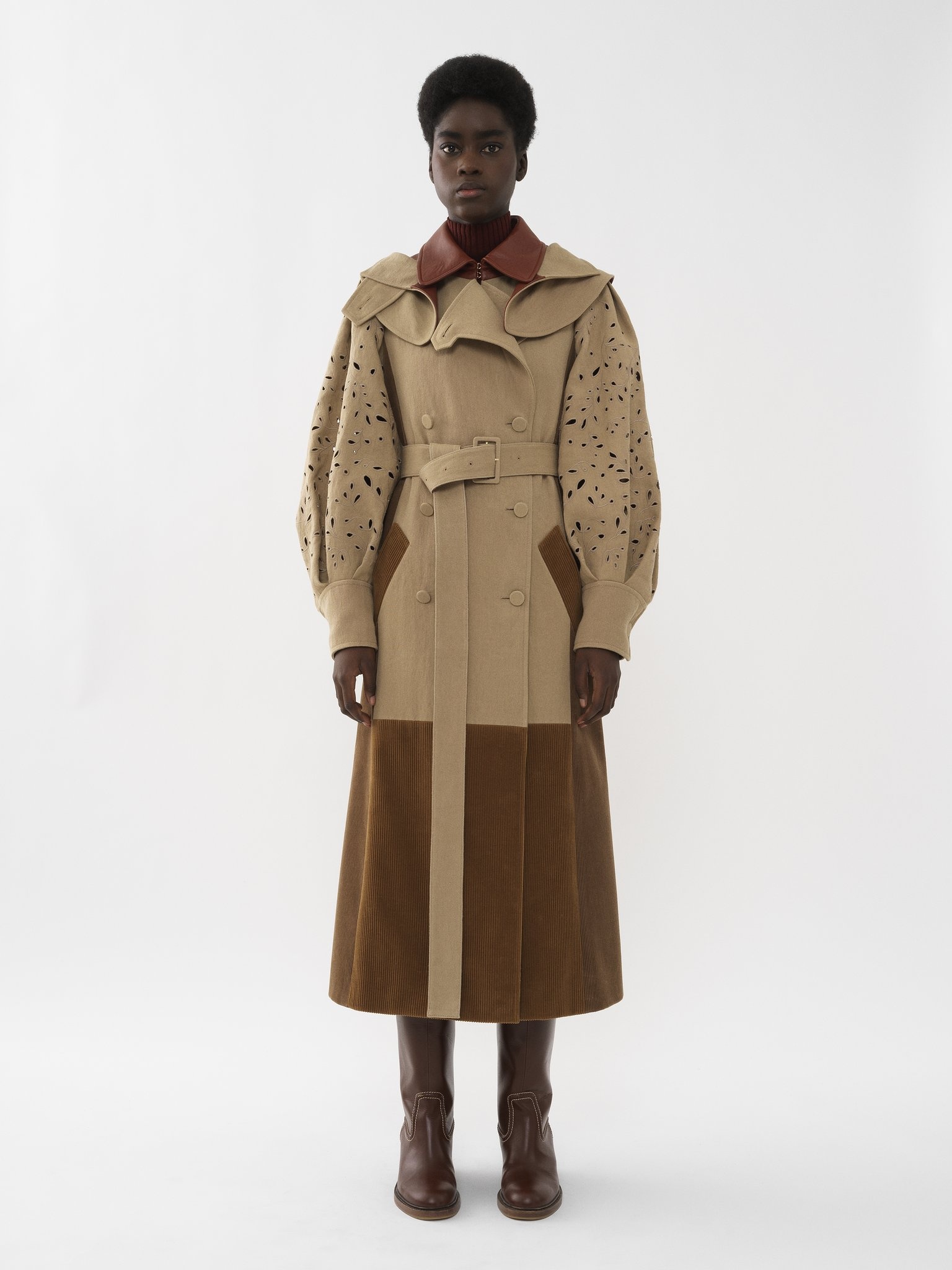 HOODED TRENCH COAT - 2