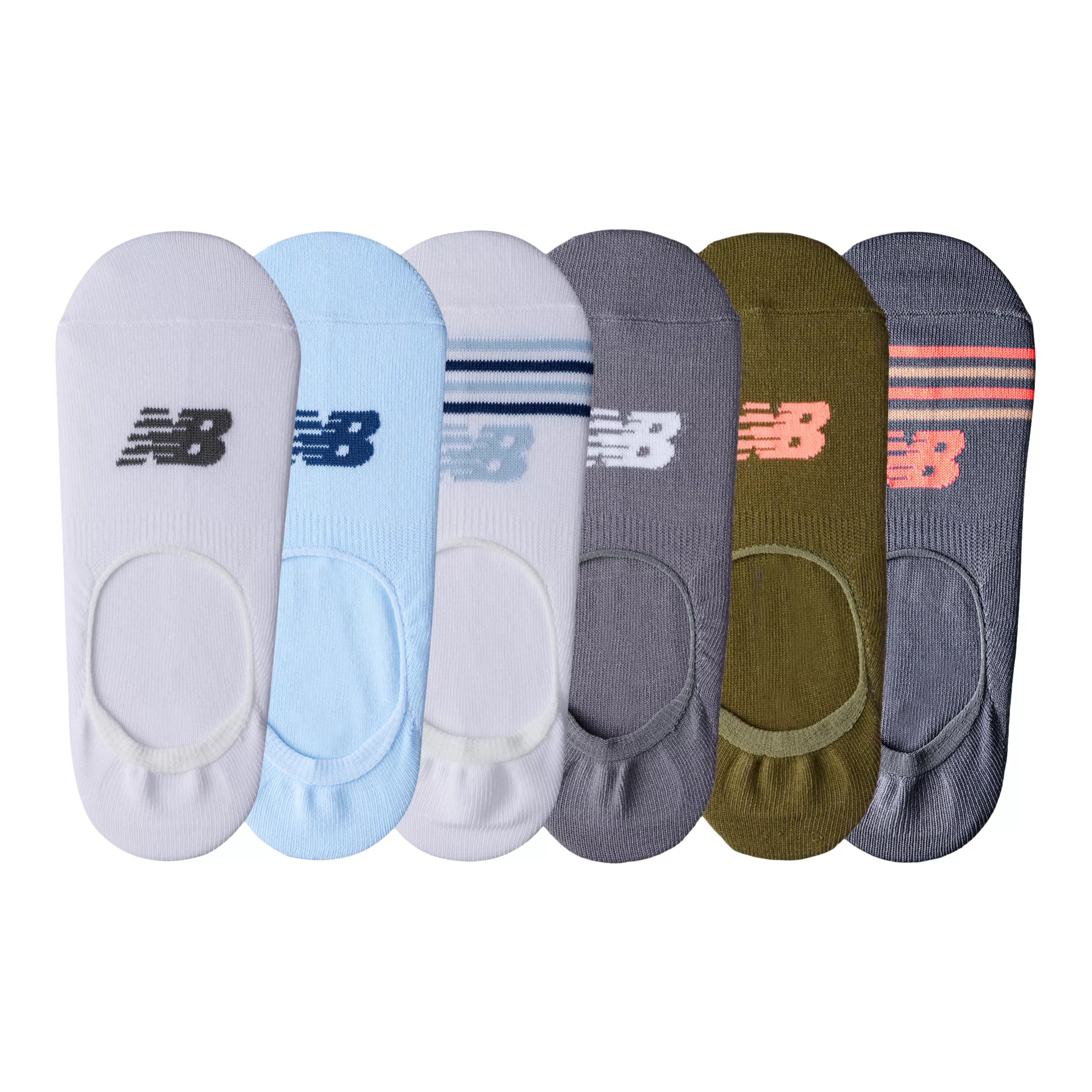 Ultra Low No Show Socks 6 Pack - 2