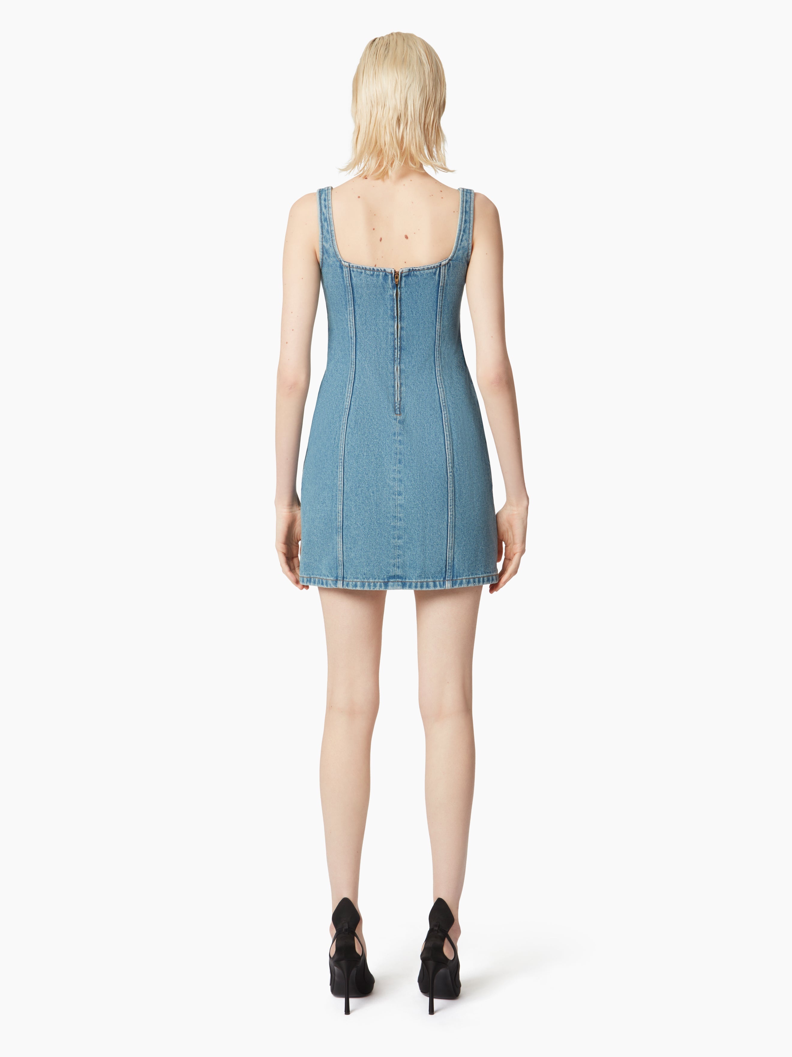 DENIM MINI DRESS - 4