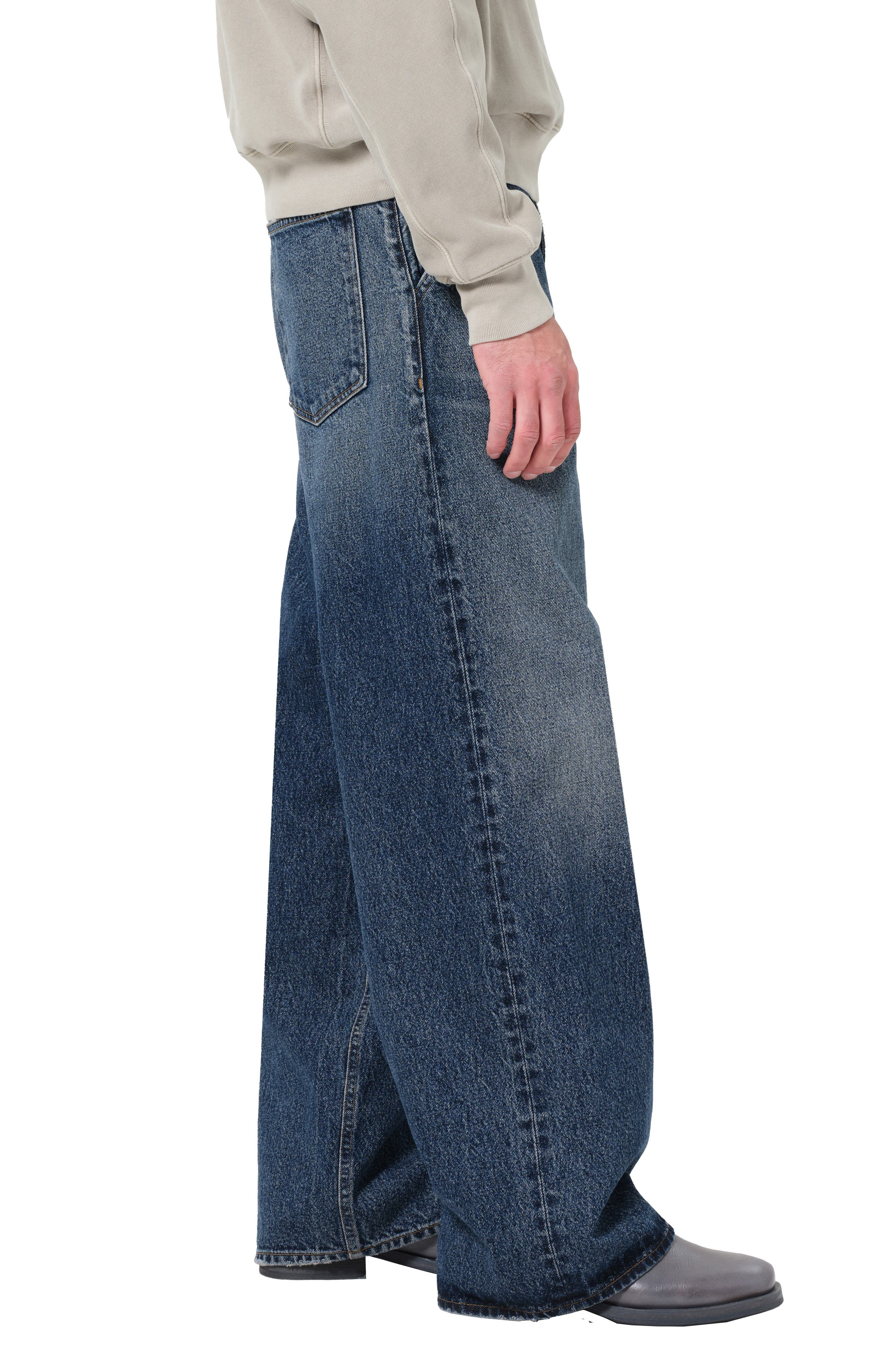AGOLDE Benton Wide Leg Jeans in Arcadia Dark Indigo at Nordstrom - 3