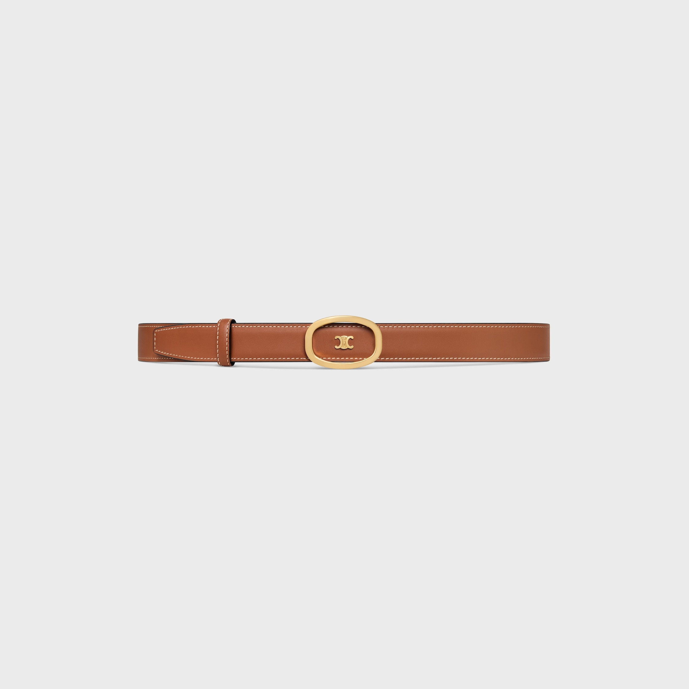 Medium 25MM Reversible Celine Alix Belt  IN TAURILLON AND NATURAL CALFSKIN - 3