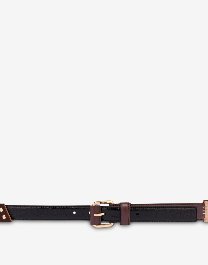 CALFSKIN AND GOATSKIN BELT - 1