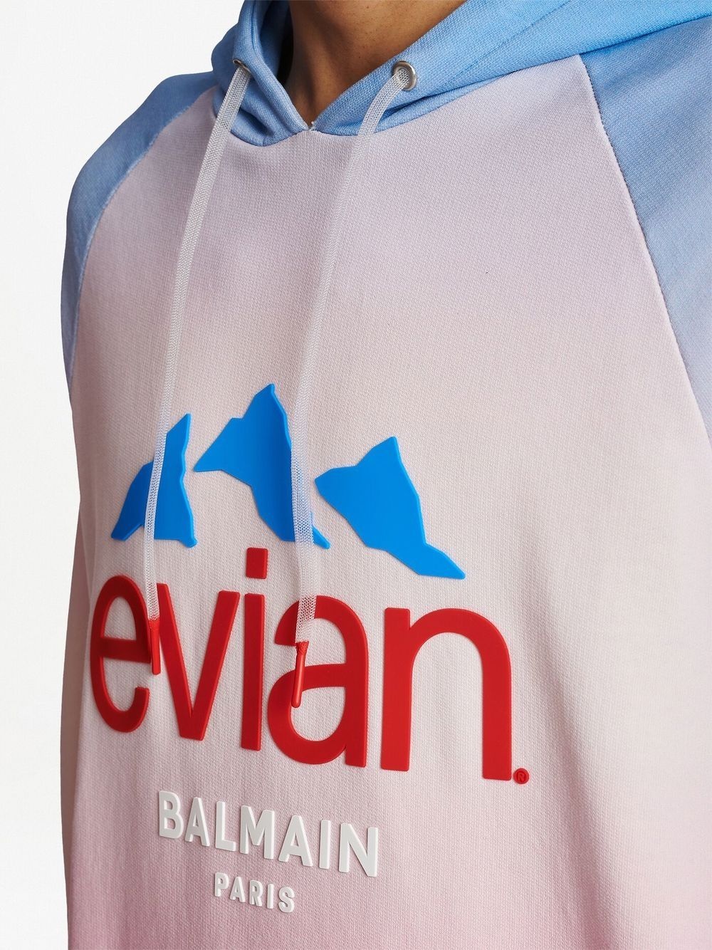 x Evian gradient-effect hoodie - 7