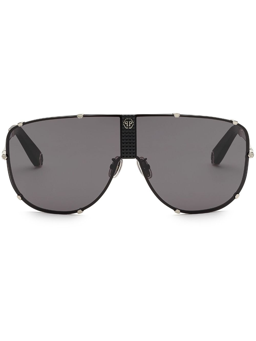 Stud pilot-frame sunglasses - 1