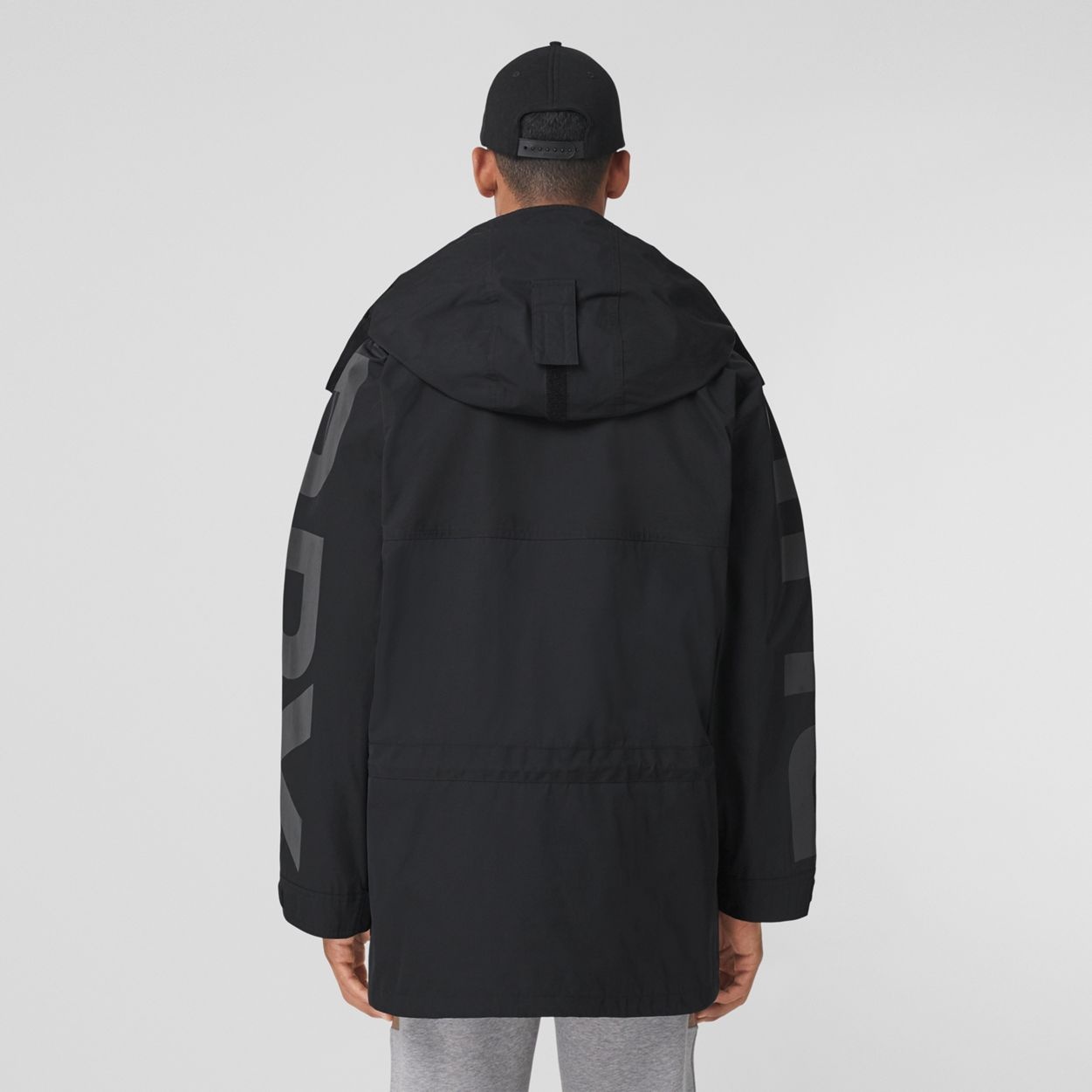 Logo Print Nylon Hooded Jacket - 4