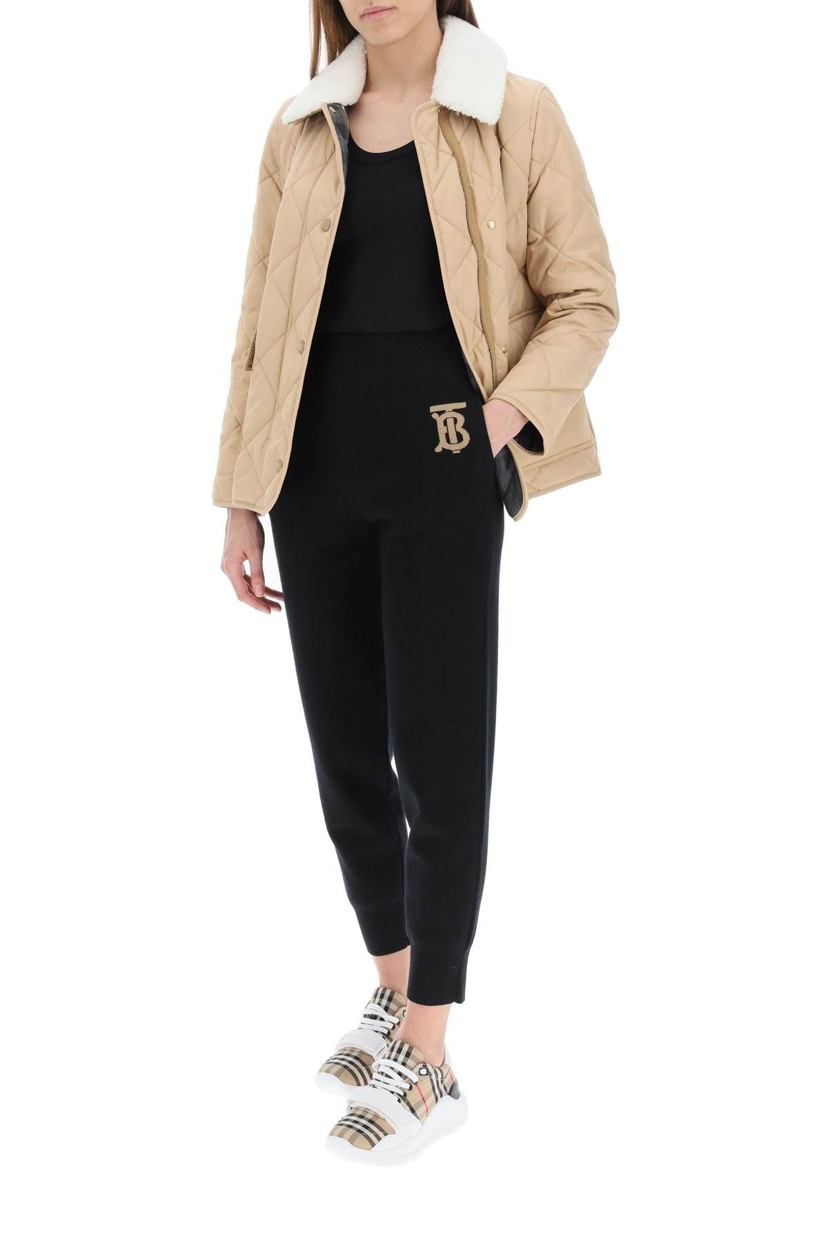 CASHMERE BLEND JOGGING PANTS - 2