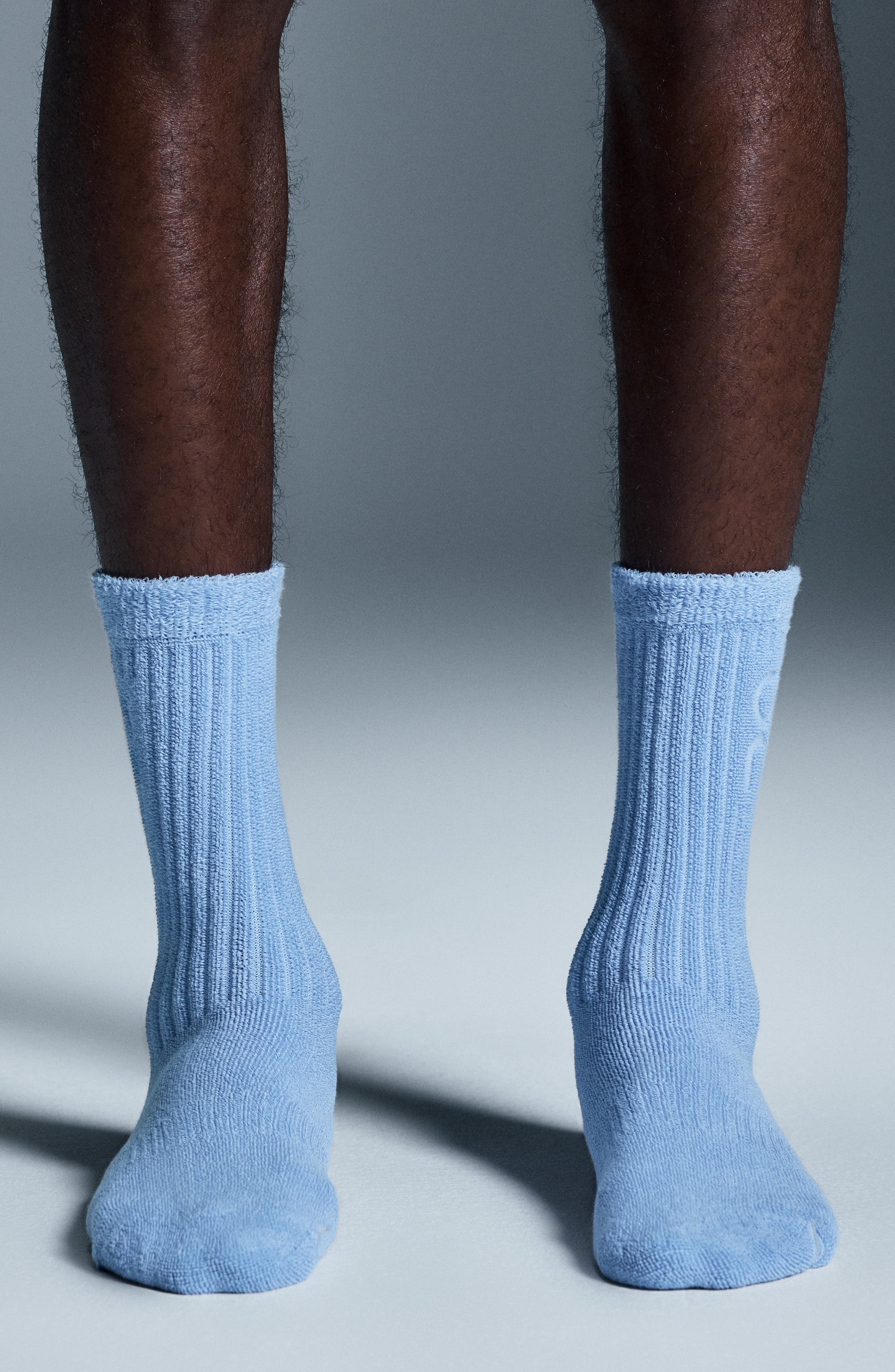 Organic Cotton Terry Crew Socks in Stratosphere at Nordstrom - 2