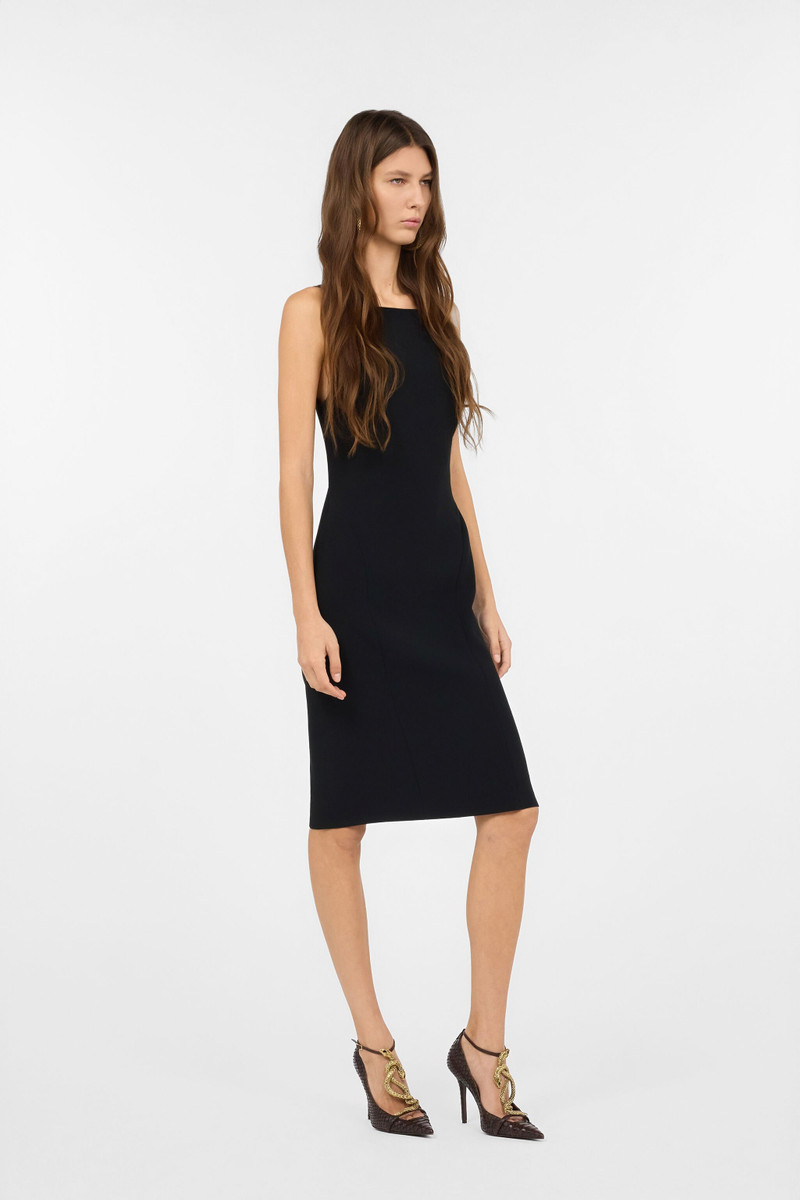 Black Sheath Dress with Snake Detailing 3