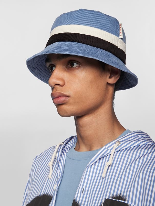 FISHERMAN HAT IN COTTON AND VELVET - 2