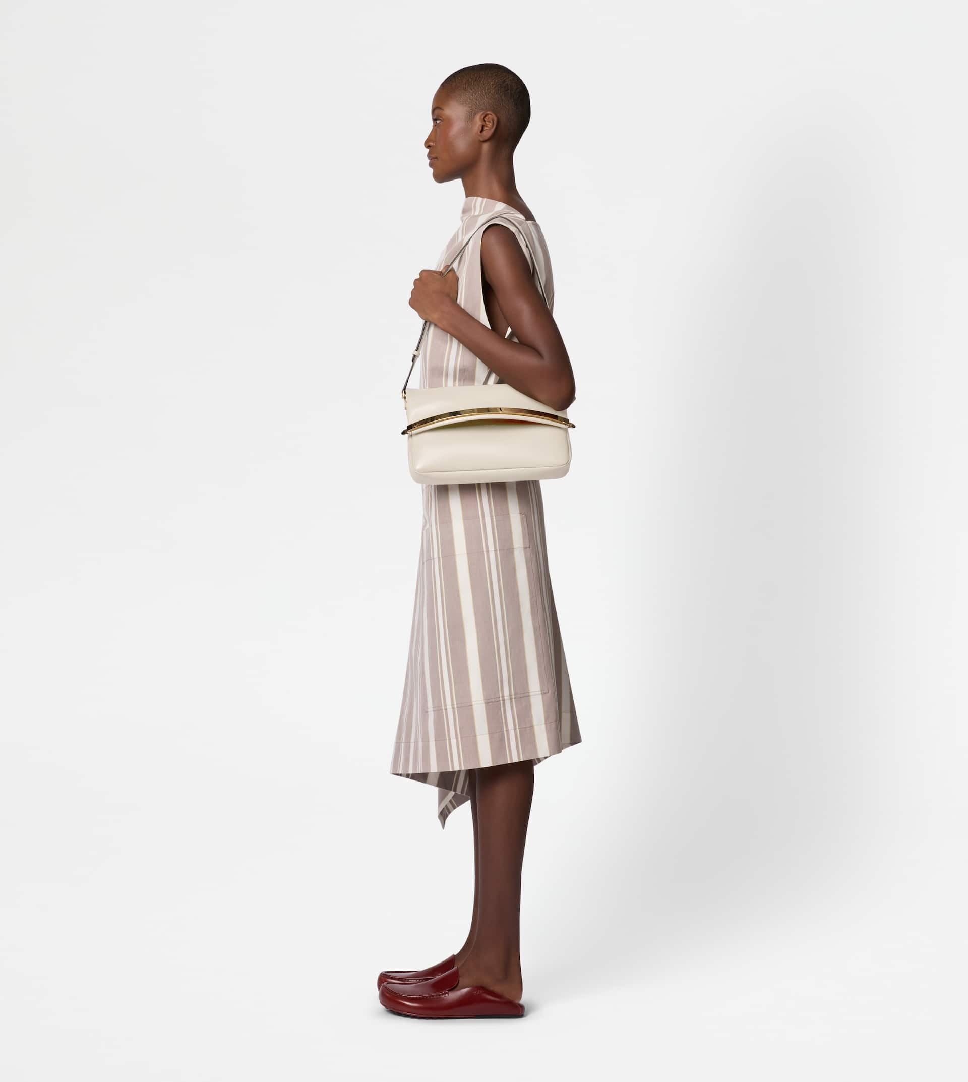 TOD'S MAGENTA BAG FLAP BAG IN LEATHER SMALL - WHITE - 7