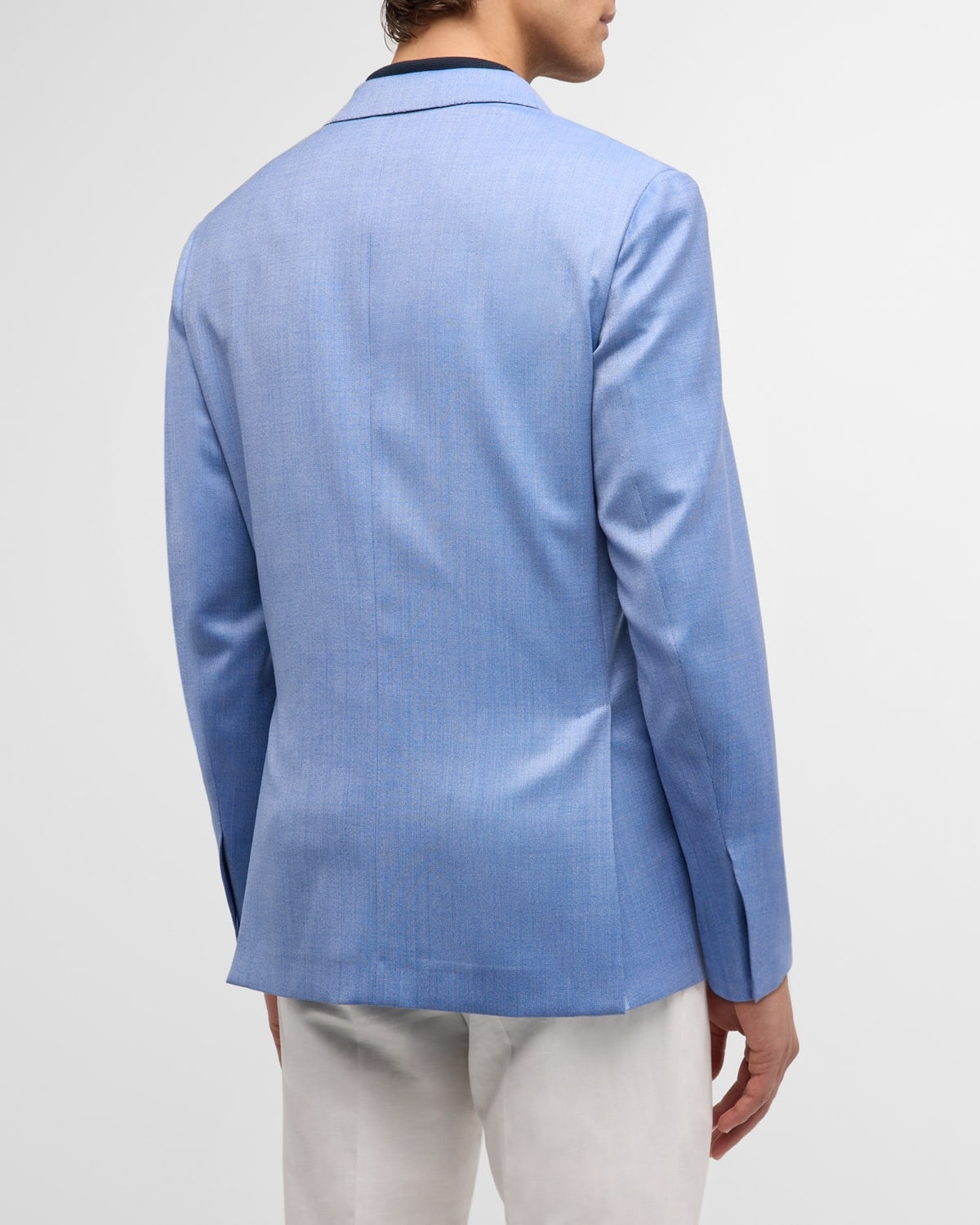 Men's Wool-Silk Blazer - 4