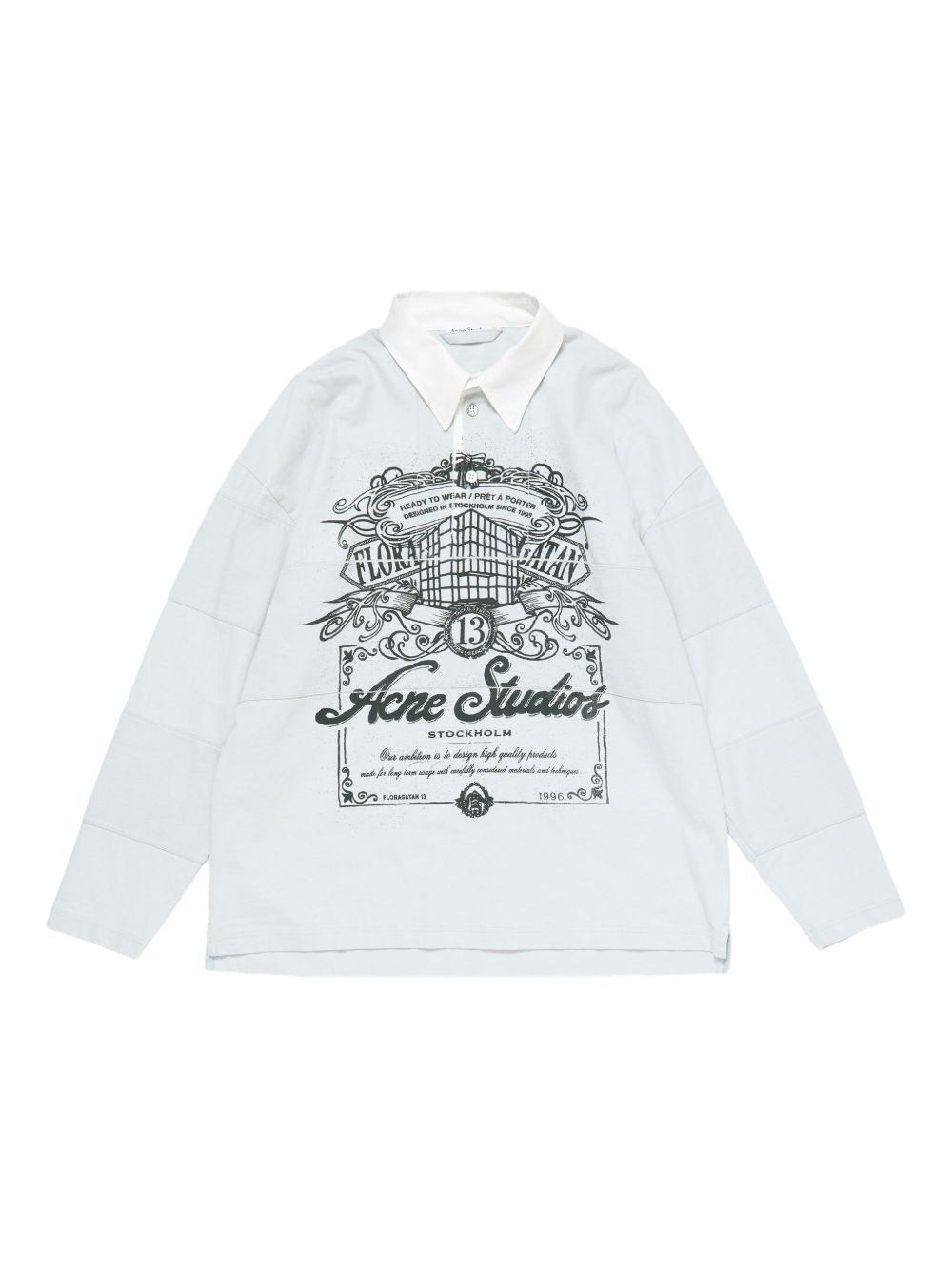 graphic-print polo shirt - 1