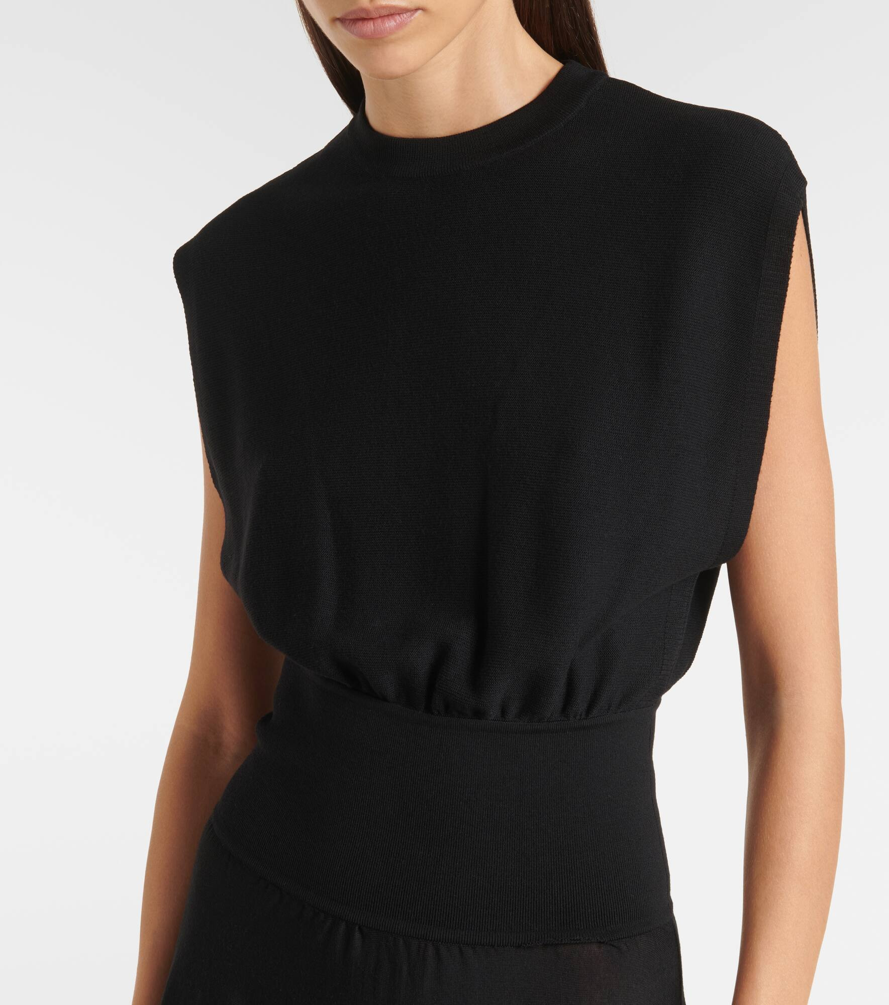 Wool-blend midi dress - 4