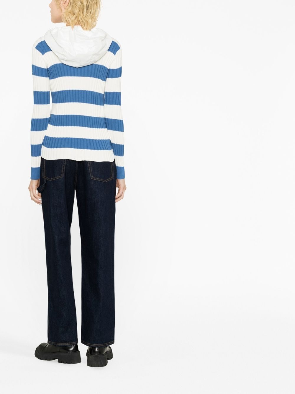 striped hooded top - 4